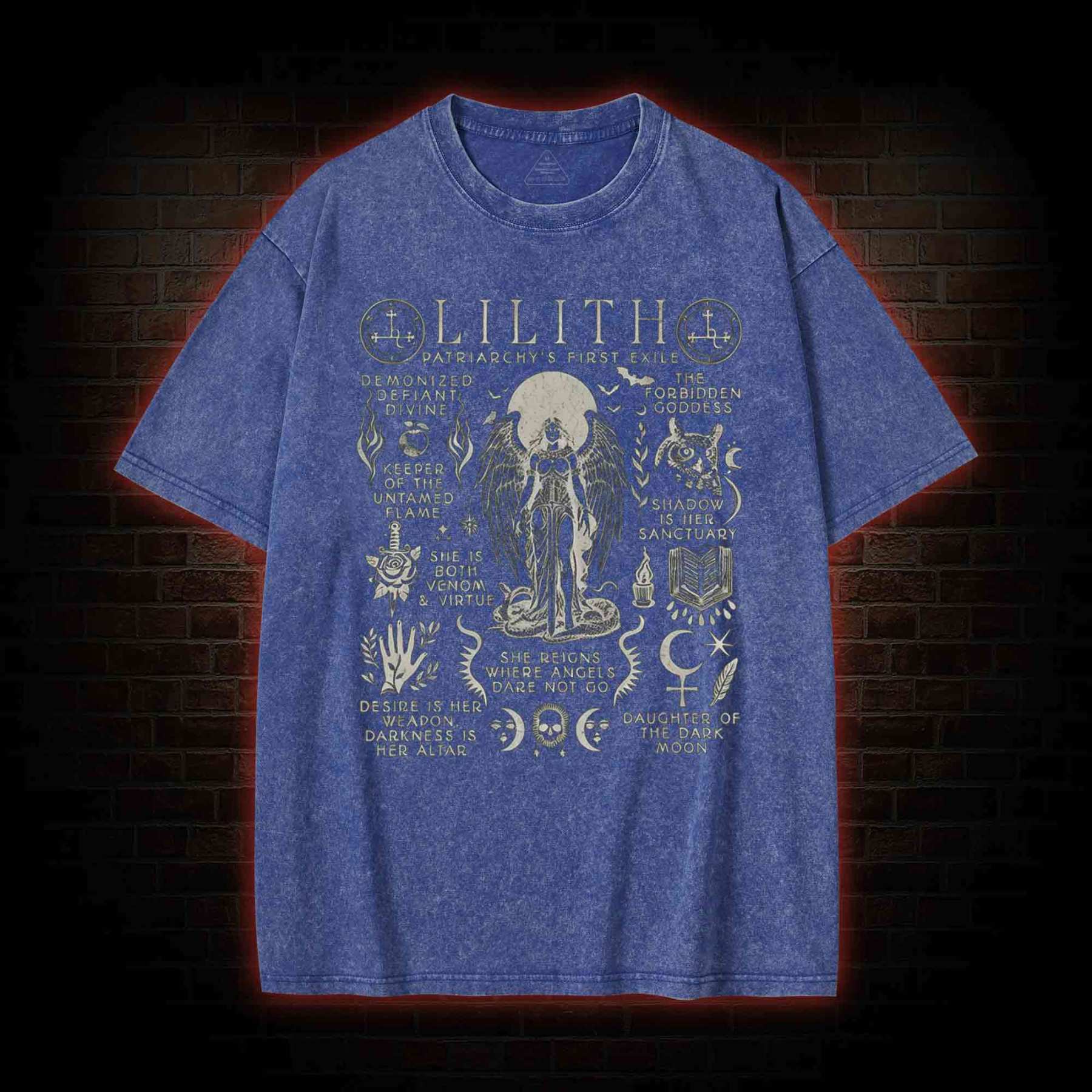 Lilith Feminist Washed T-shirt