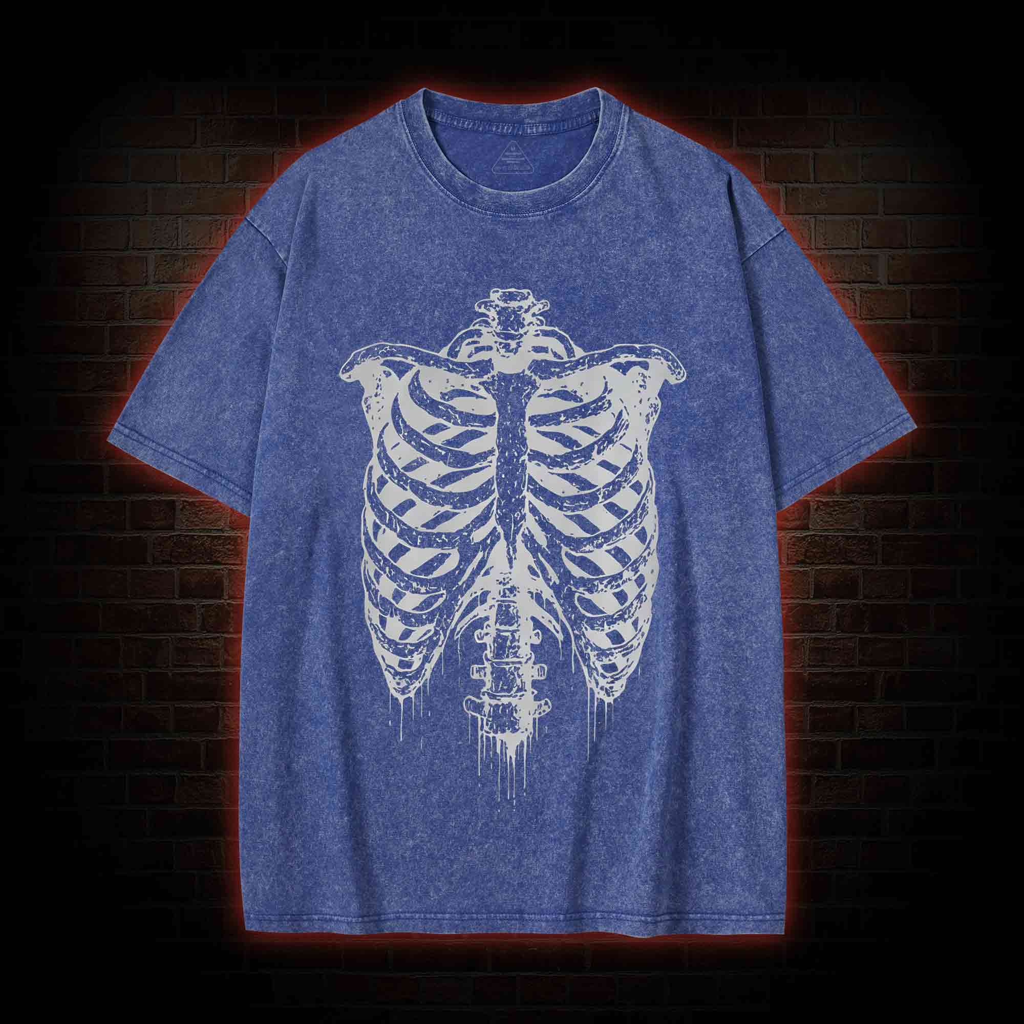 Rib Cage Skeleton Washed T-shirt