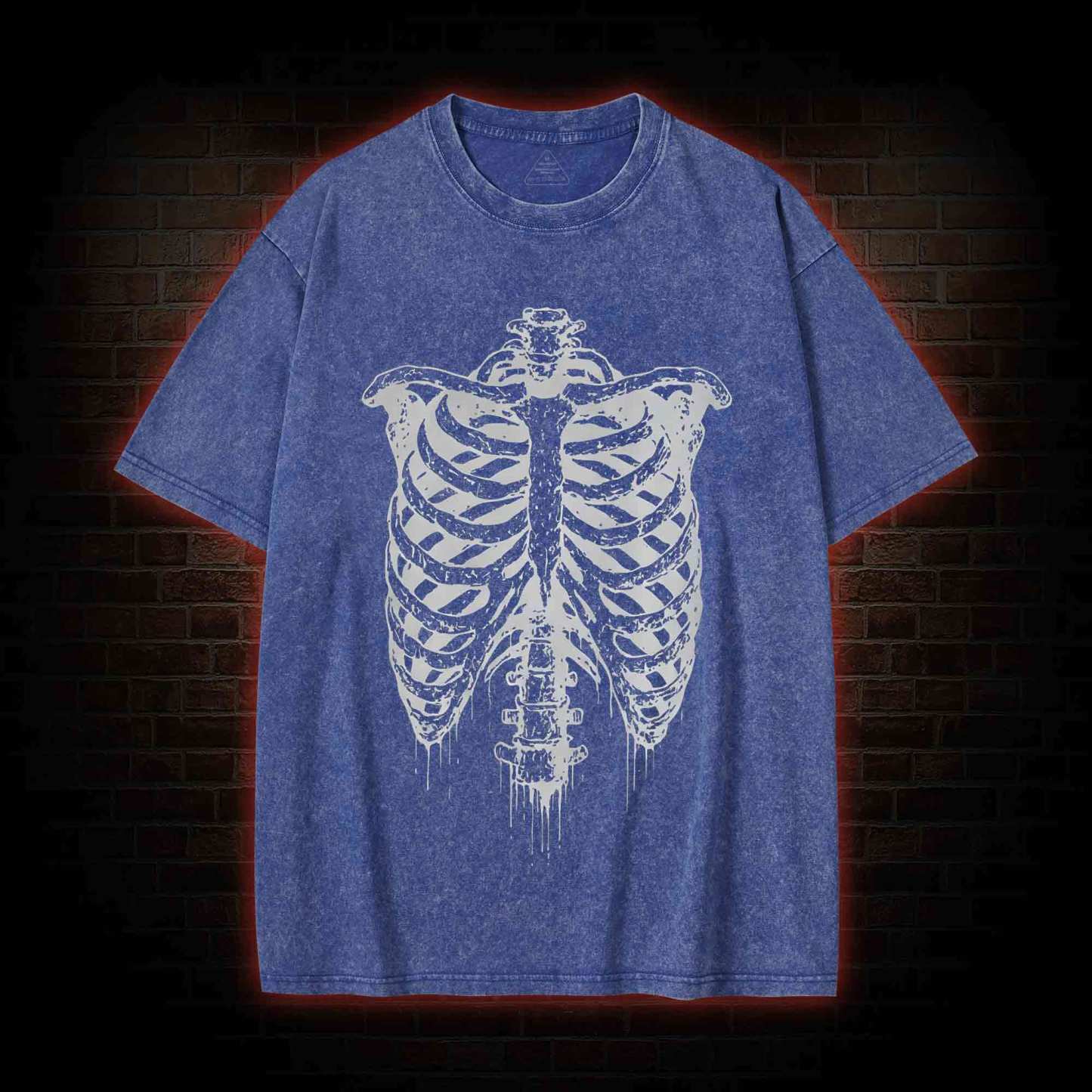 Rib Cage Skeleton Washed T-shirt