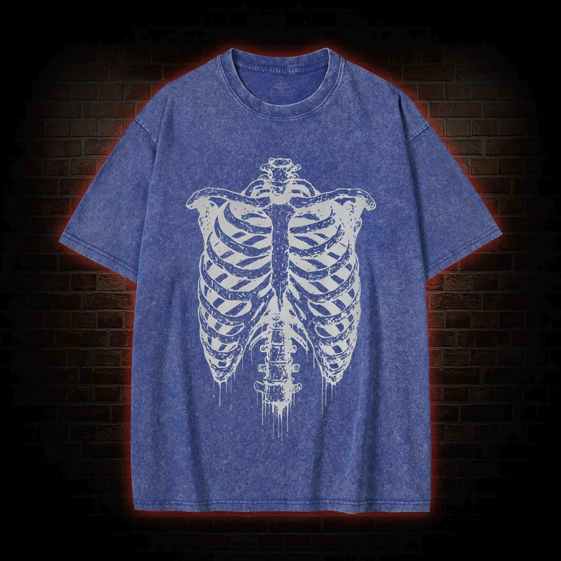 Rib Cage Skeleton Washed T-shirt