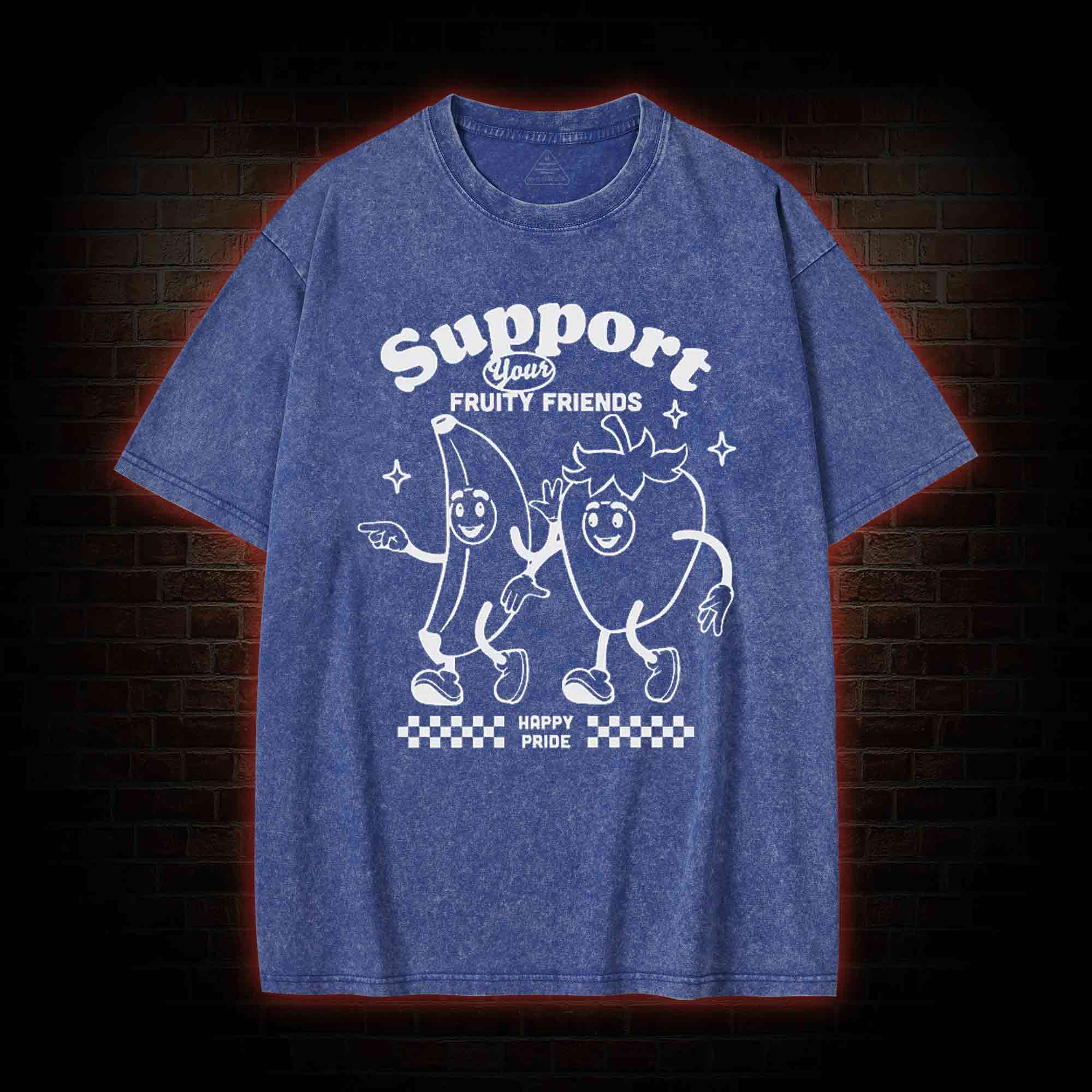Support Your Fruity Friends Washed T-shirt