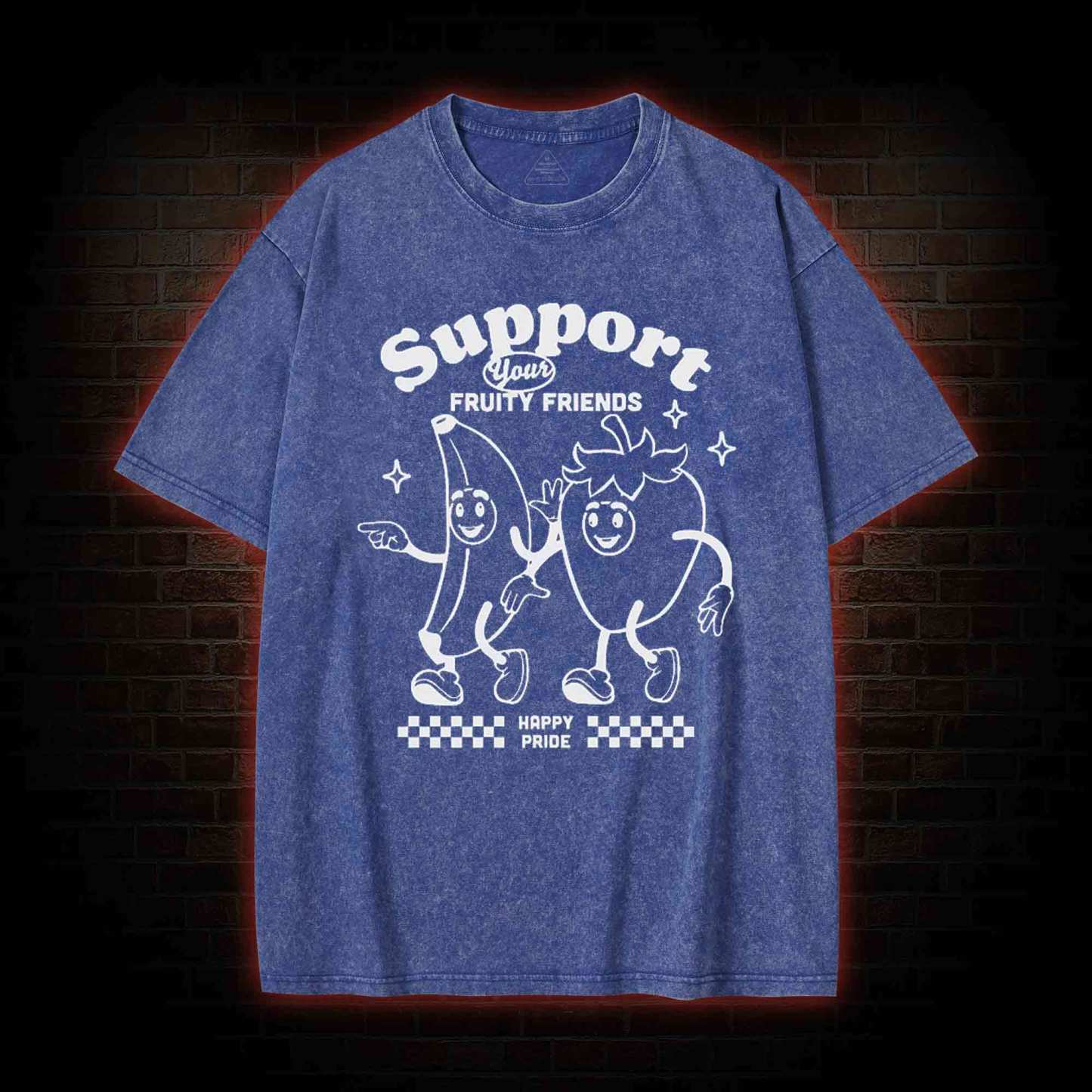Support Your Fruity Friends Washed T-shirt