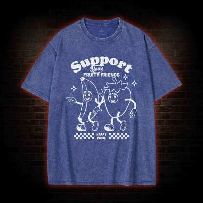 Support Your Fruity Friends Washed T-shirt