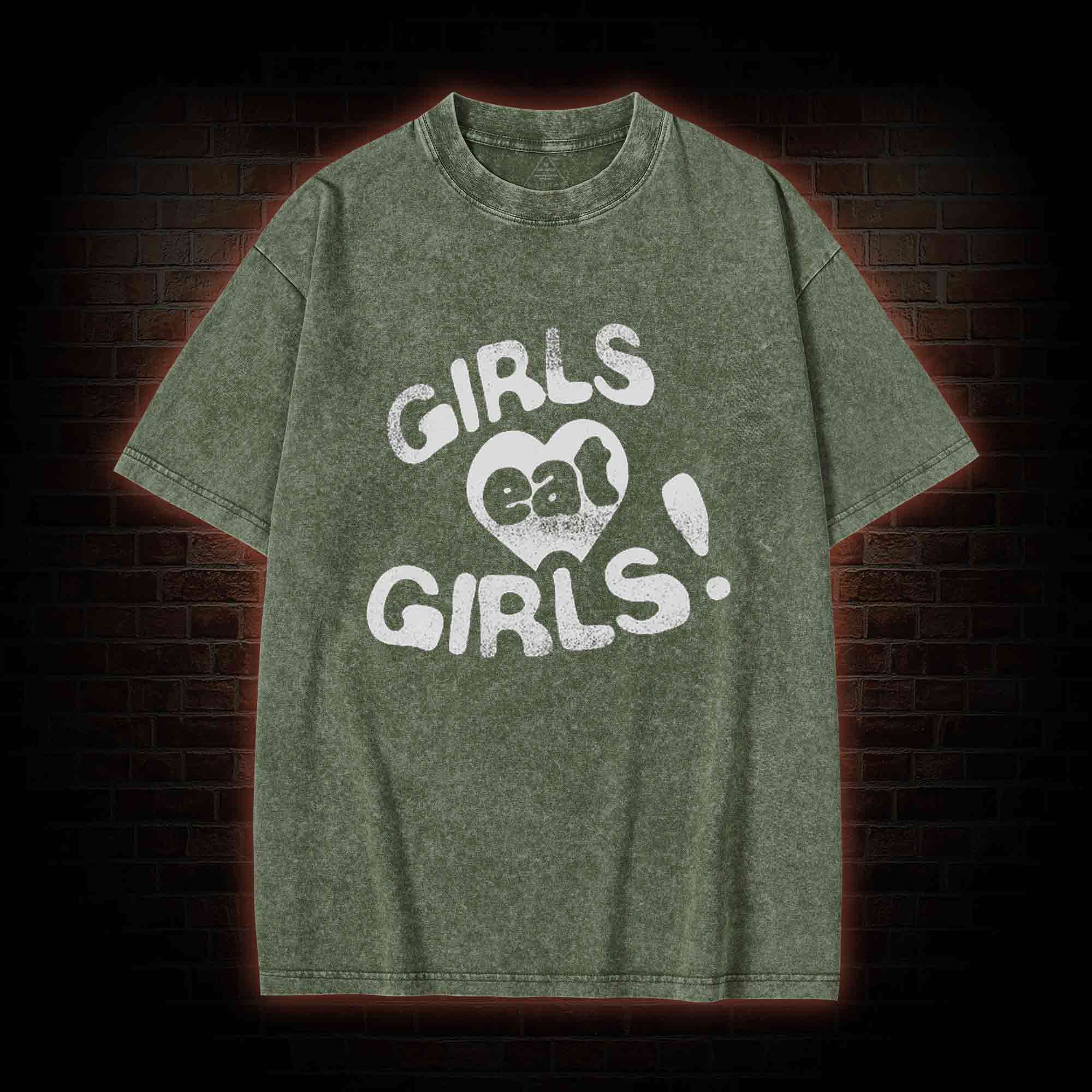 Girls Eat Girls Washed T-shirt