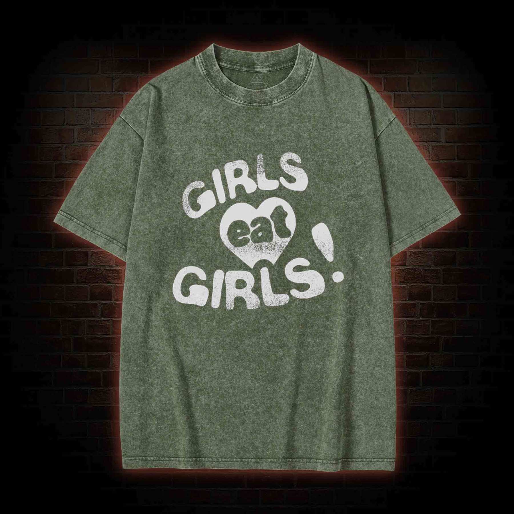 Girls Eat Girls Washed T-shirt
