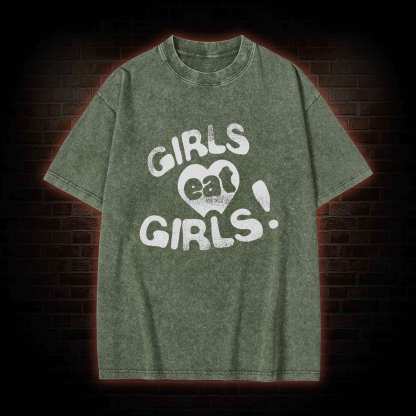 Girls Eat Girls Washed T-shirt