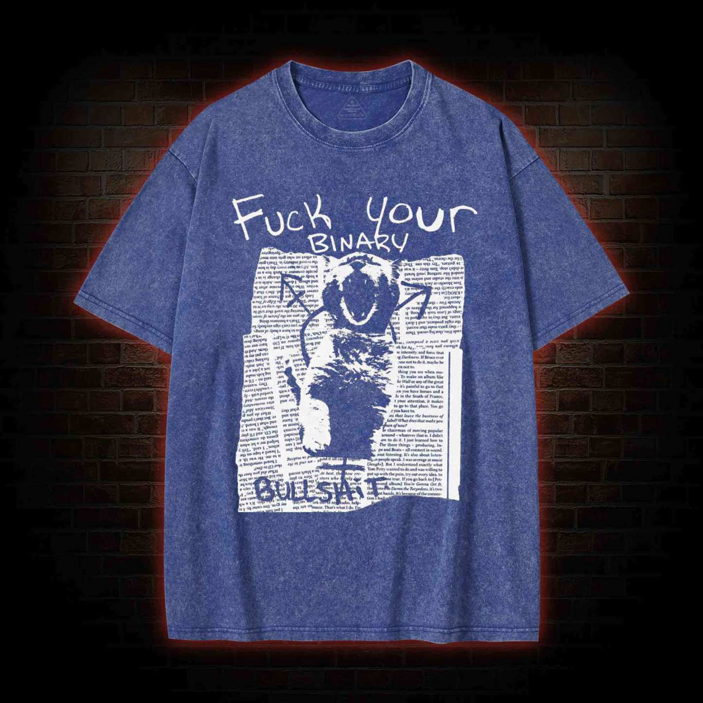 Fuck Your Binary Washed T-shirt