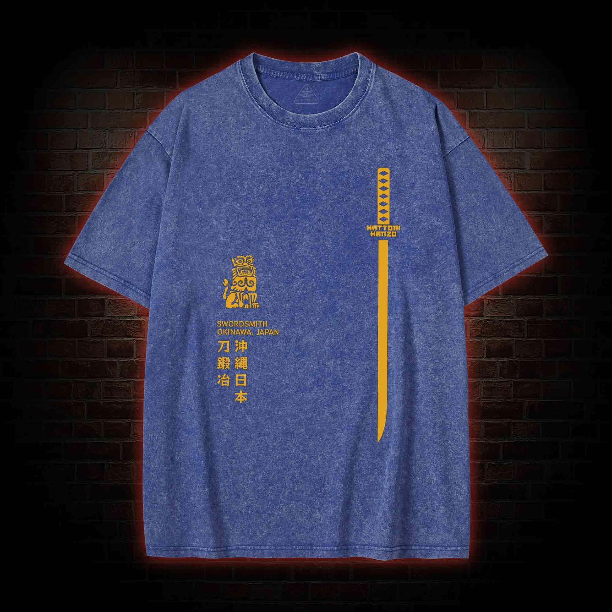 Revenge is Never A Straight Line Washed T-shirt