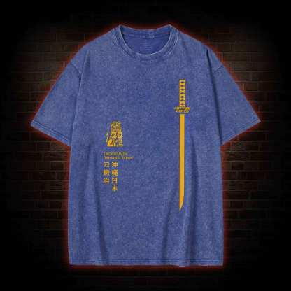 Revenge is Never A Straight Line Washed T-shirt