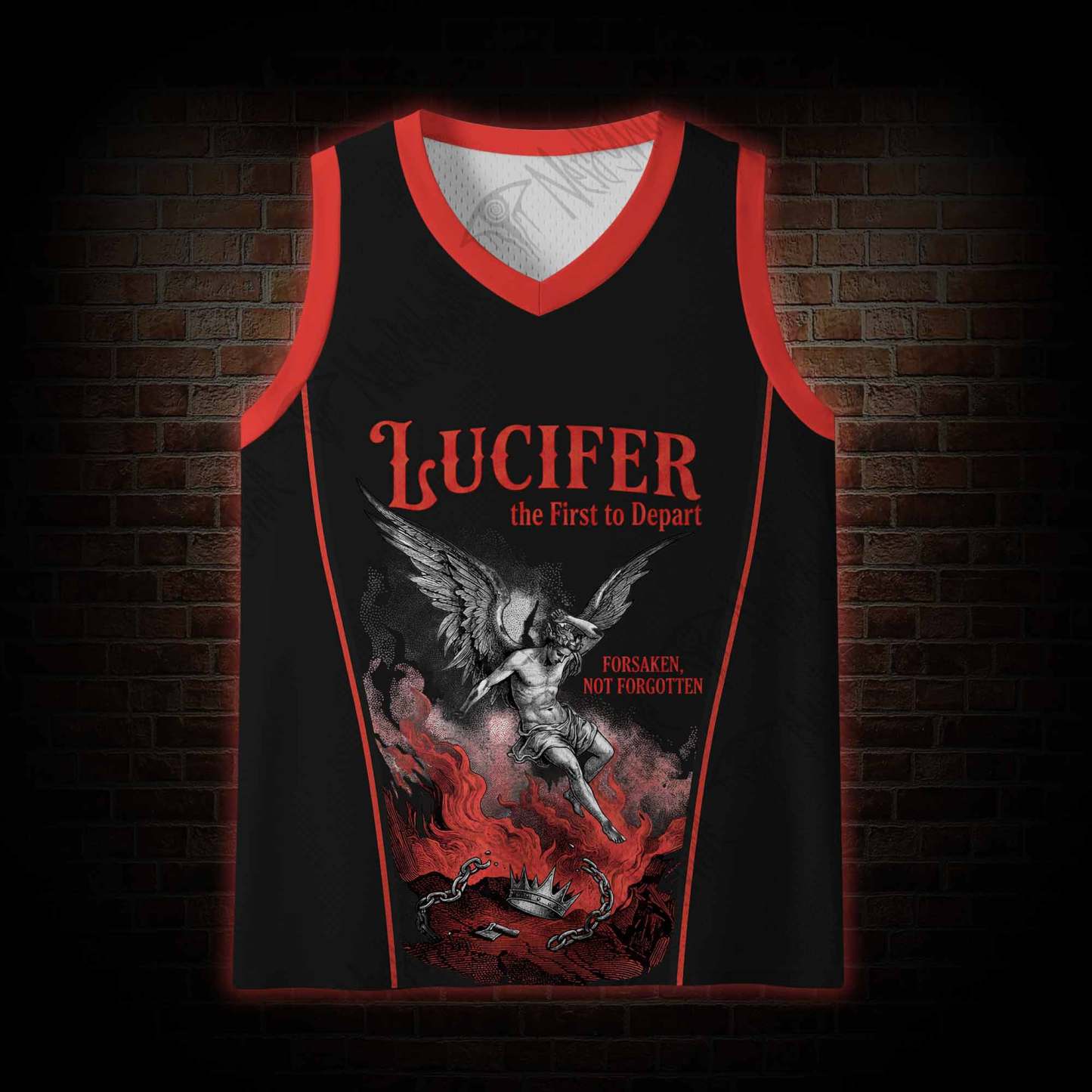 Lucifer Evil Mesh Jersey Tank Top