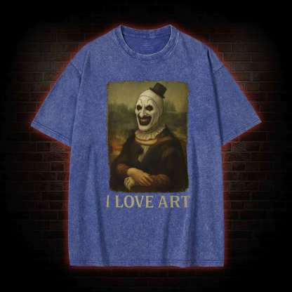 I Love Art Washed T-shirt