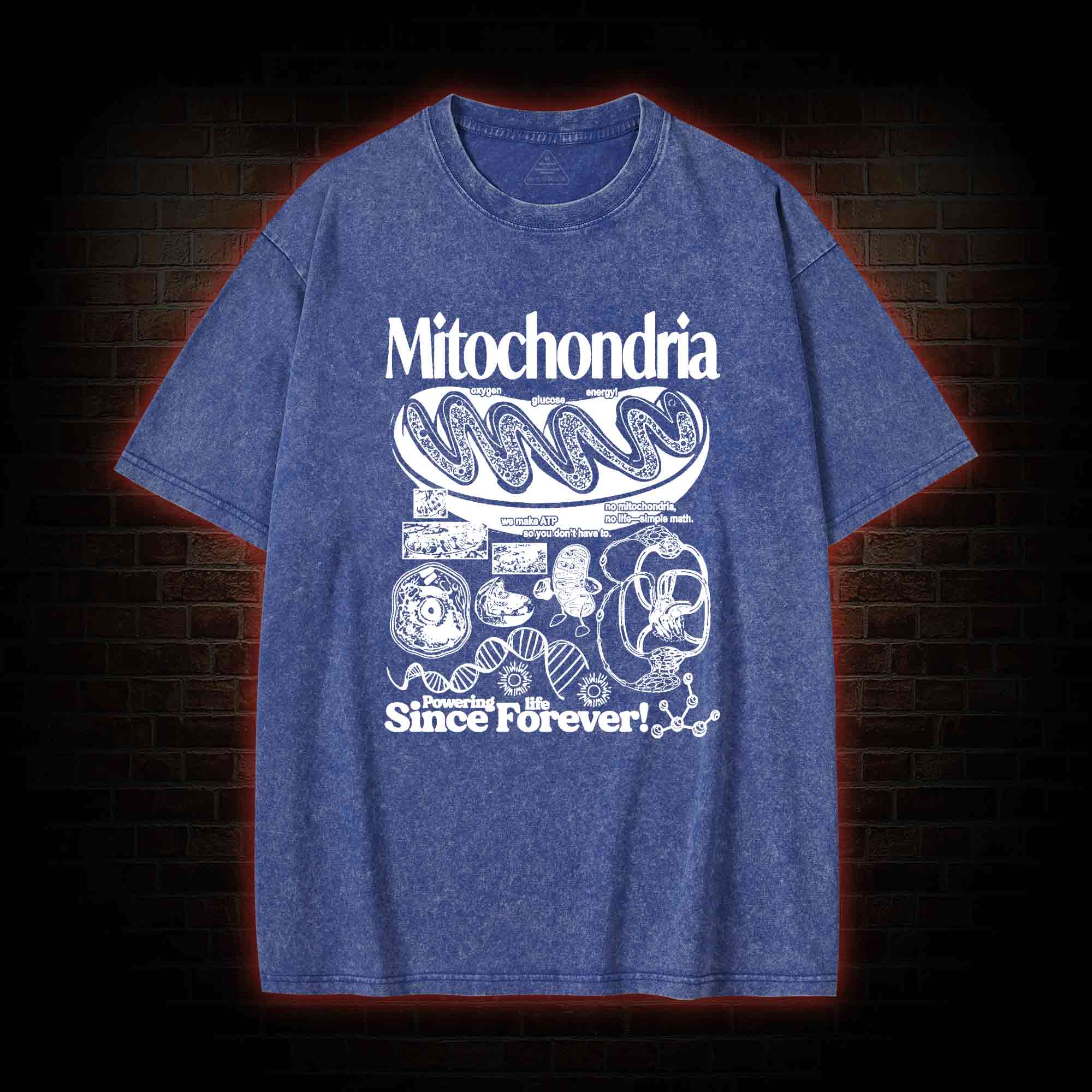 Mitochondria Washed T-shirt