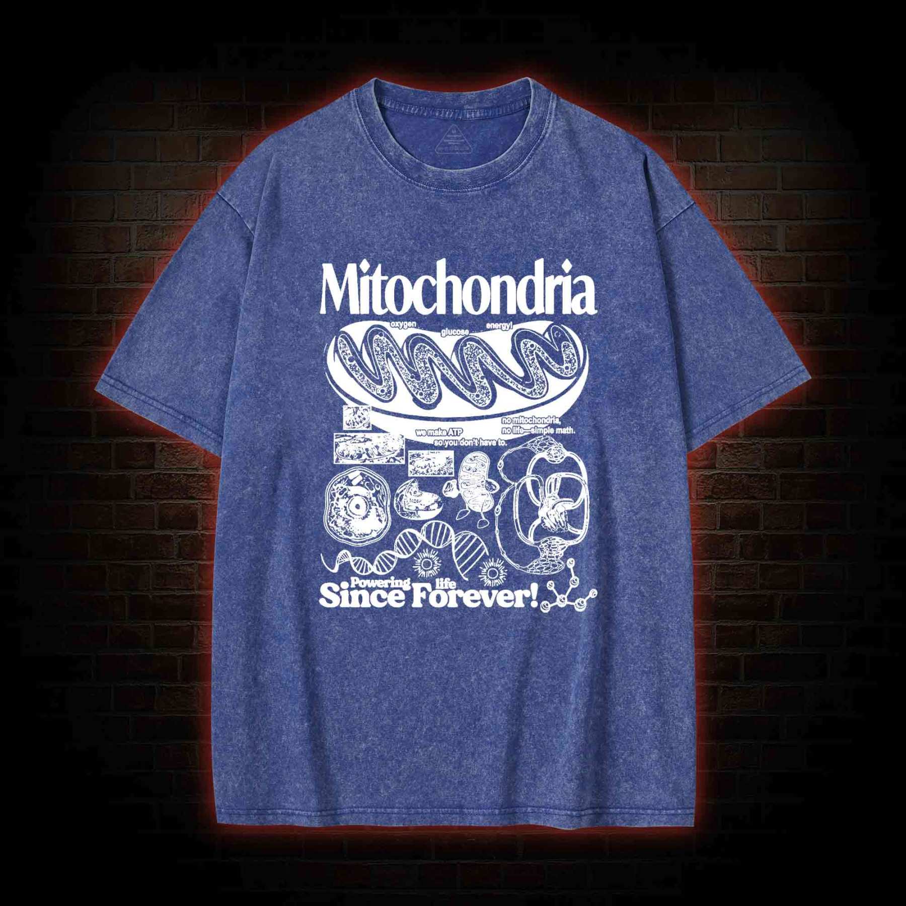 Mitochondria Washed T-shirt
