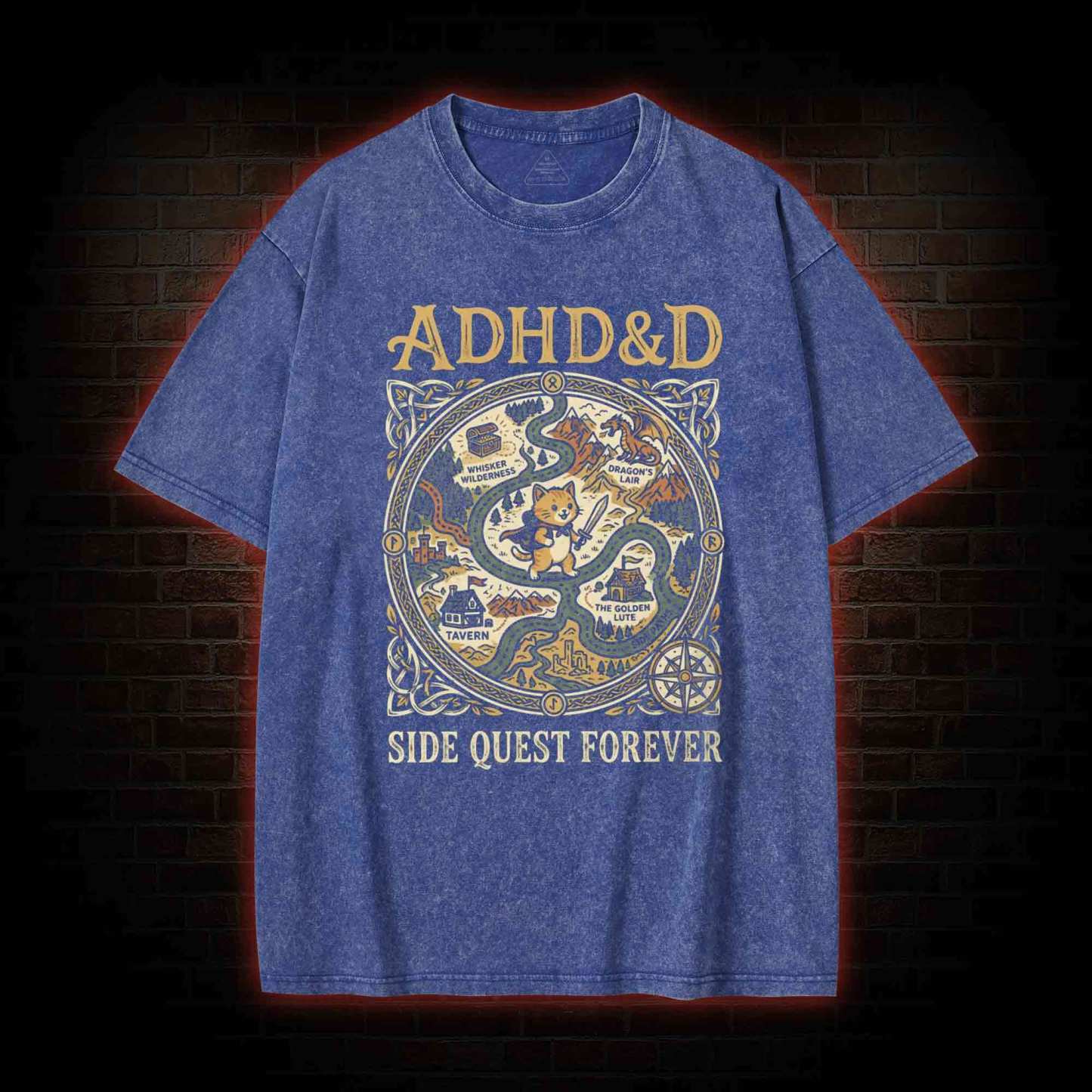 ADHD&D Washed T-shirt