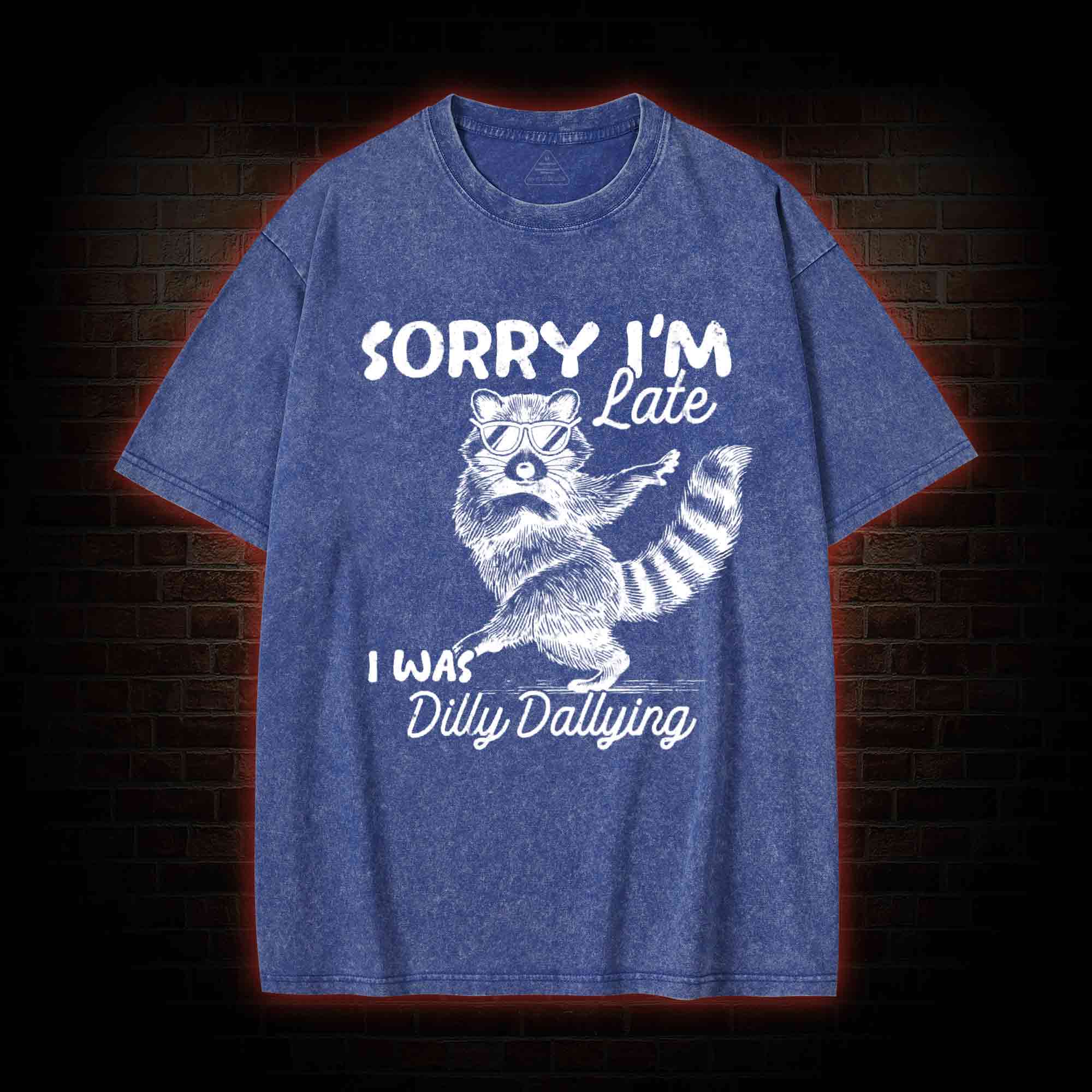 Sorry I'm Late Washed T-shirt