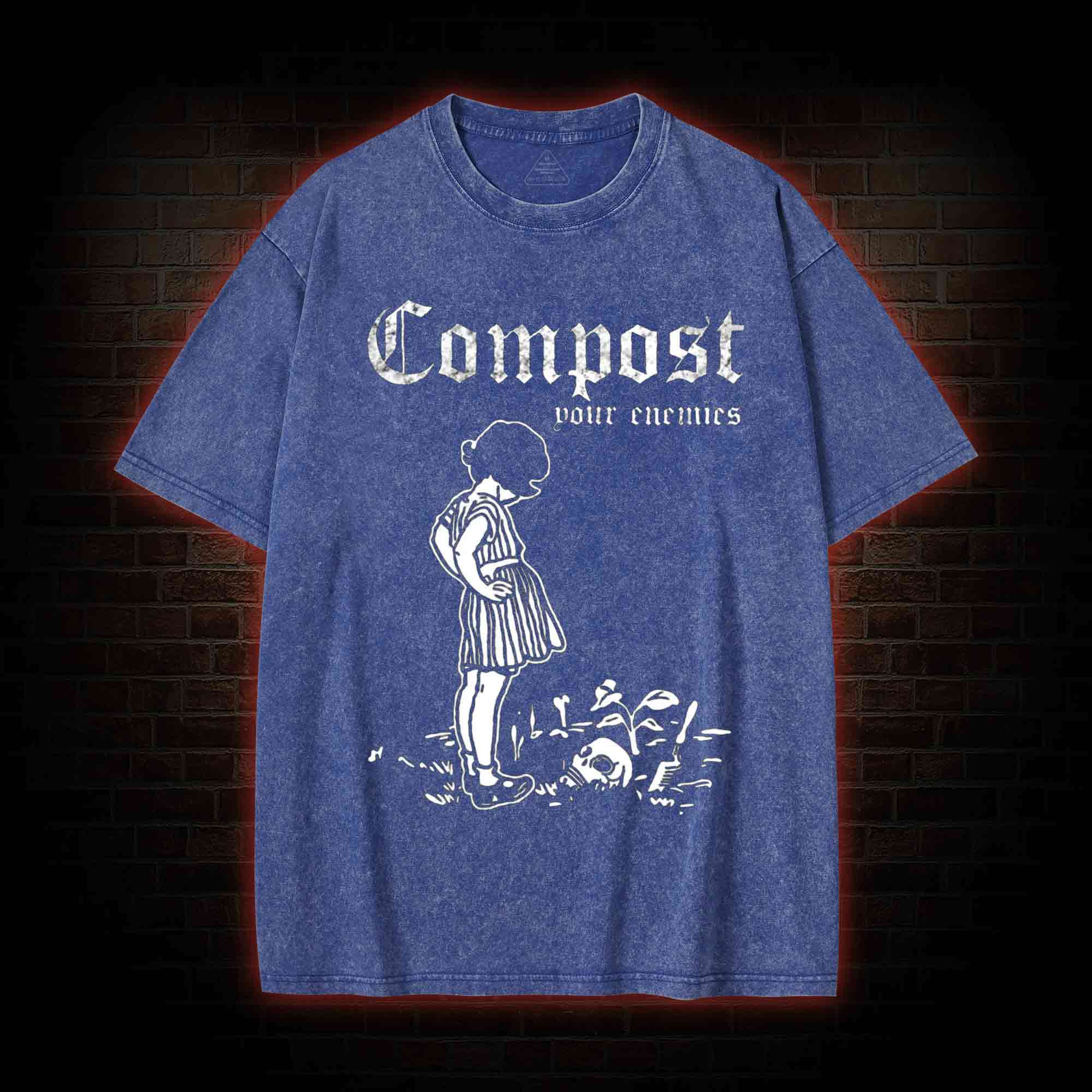 Compost Your Enemies Washed T-shirt