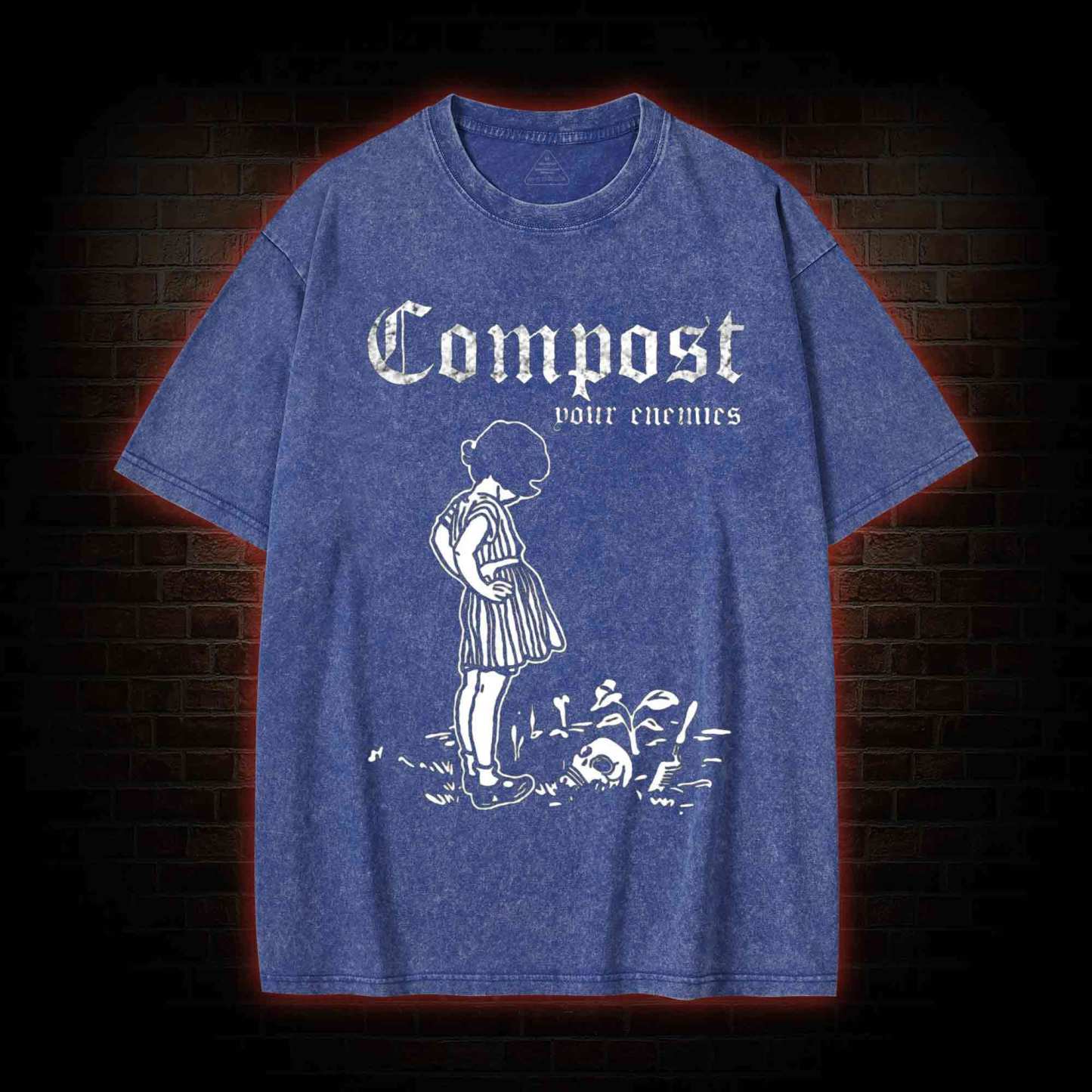 Compost Your Enemies Washed T-shirt