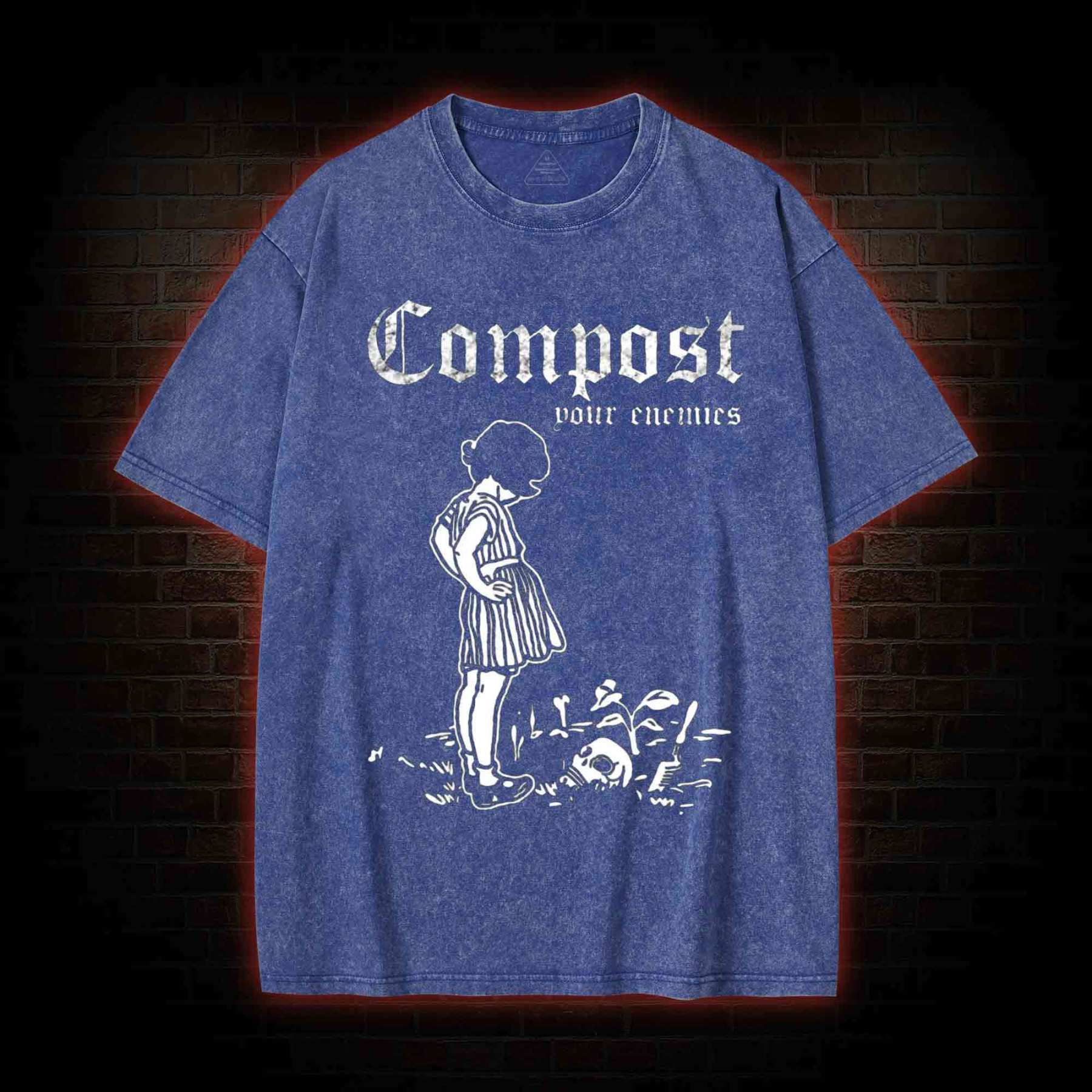 Compost Your Enemies Washed T-shirt