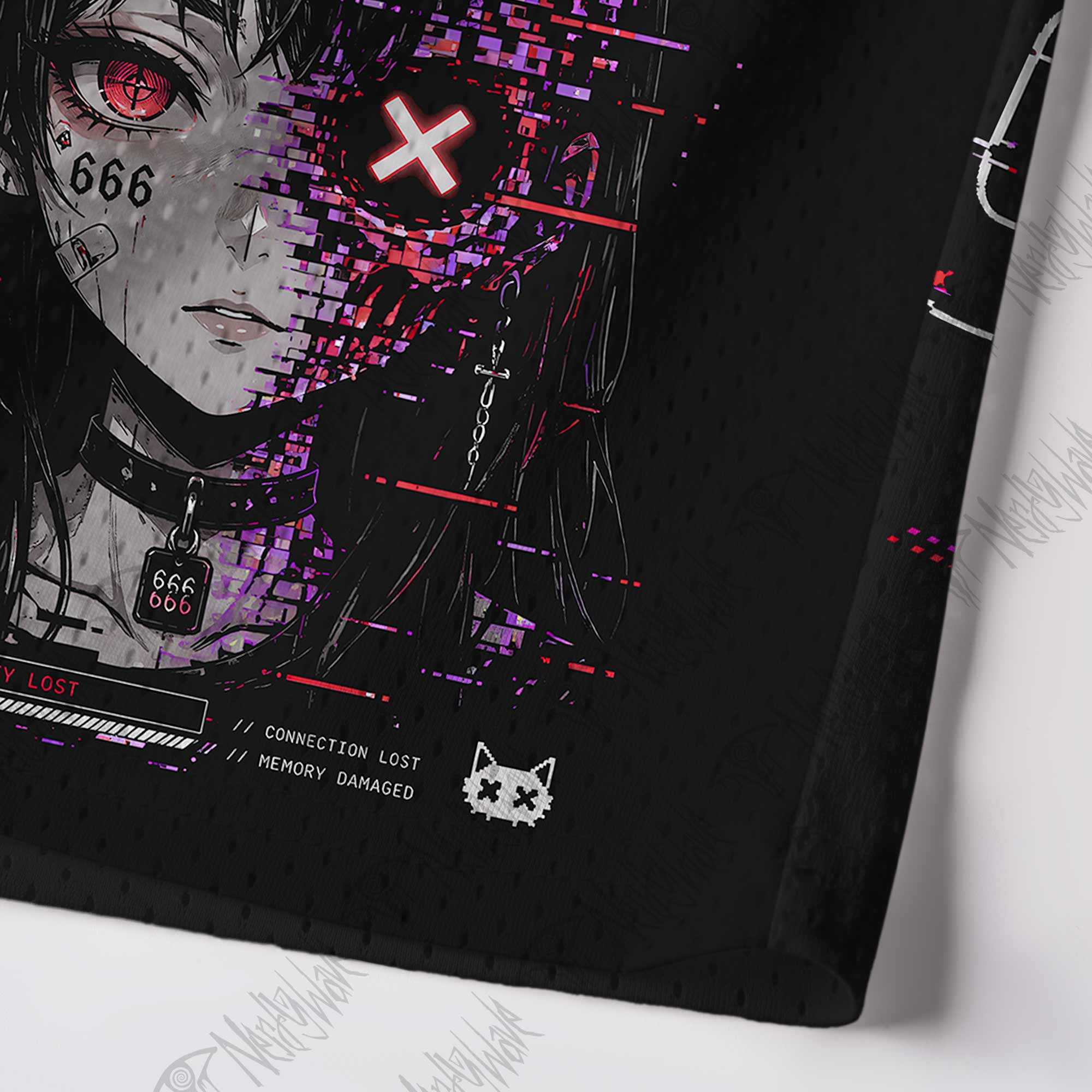 System Damage Mesh Jersey Tank Top