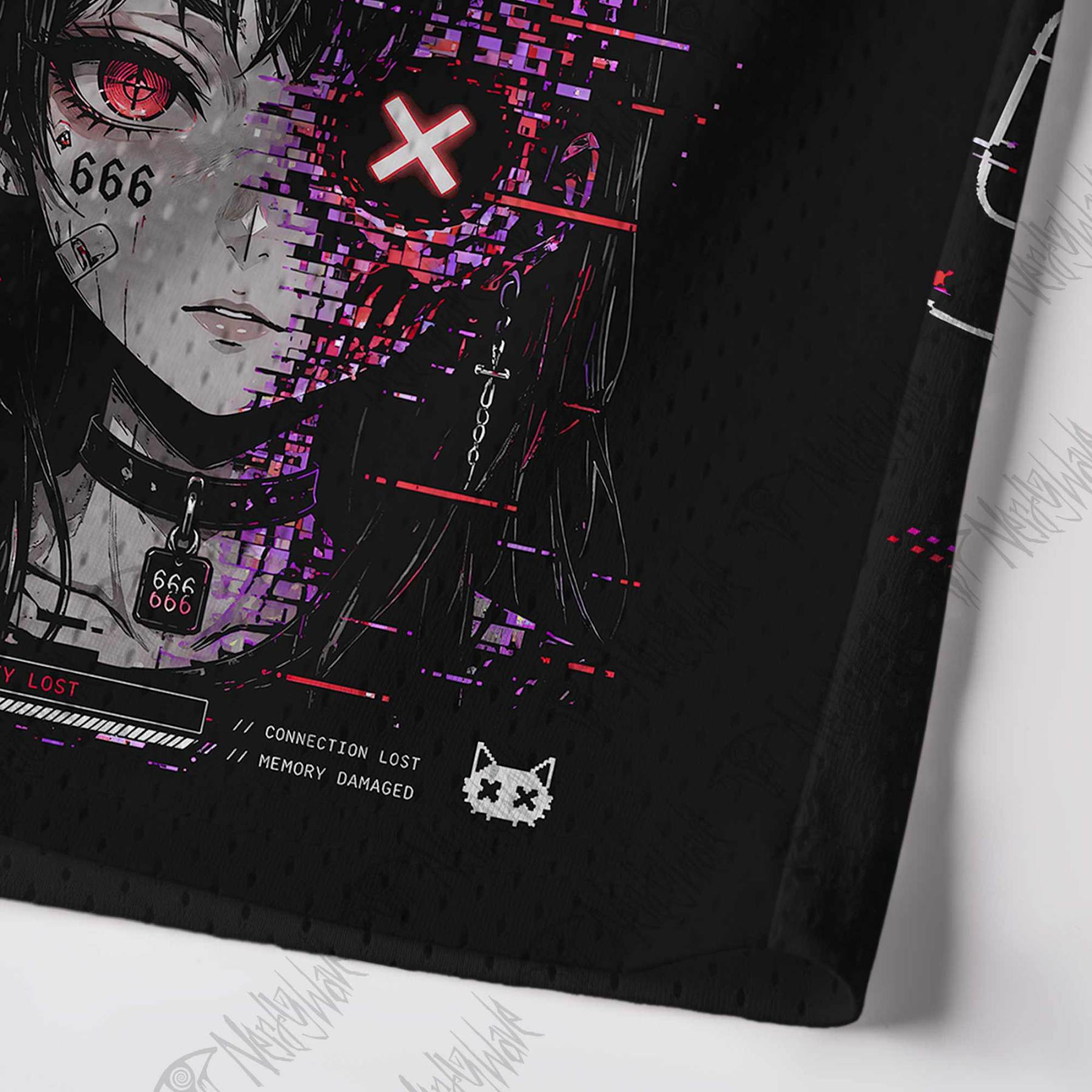 System Damage Mesh Jersey Tank Top