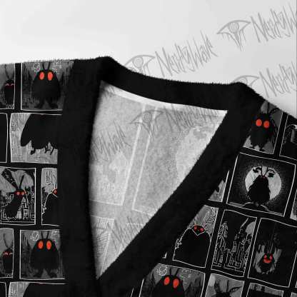 Mothman at Night Cardigan Sweater