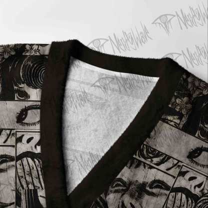 Eyes of Horror Cardigan Sweater