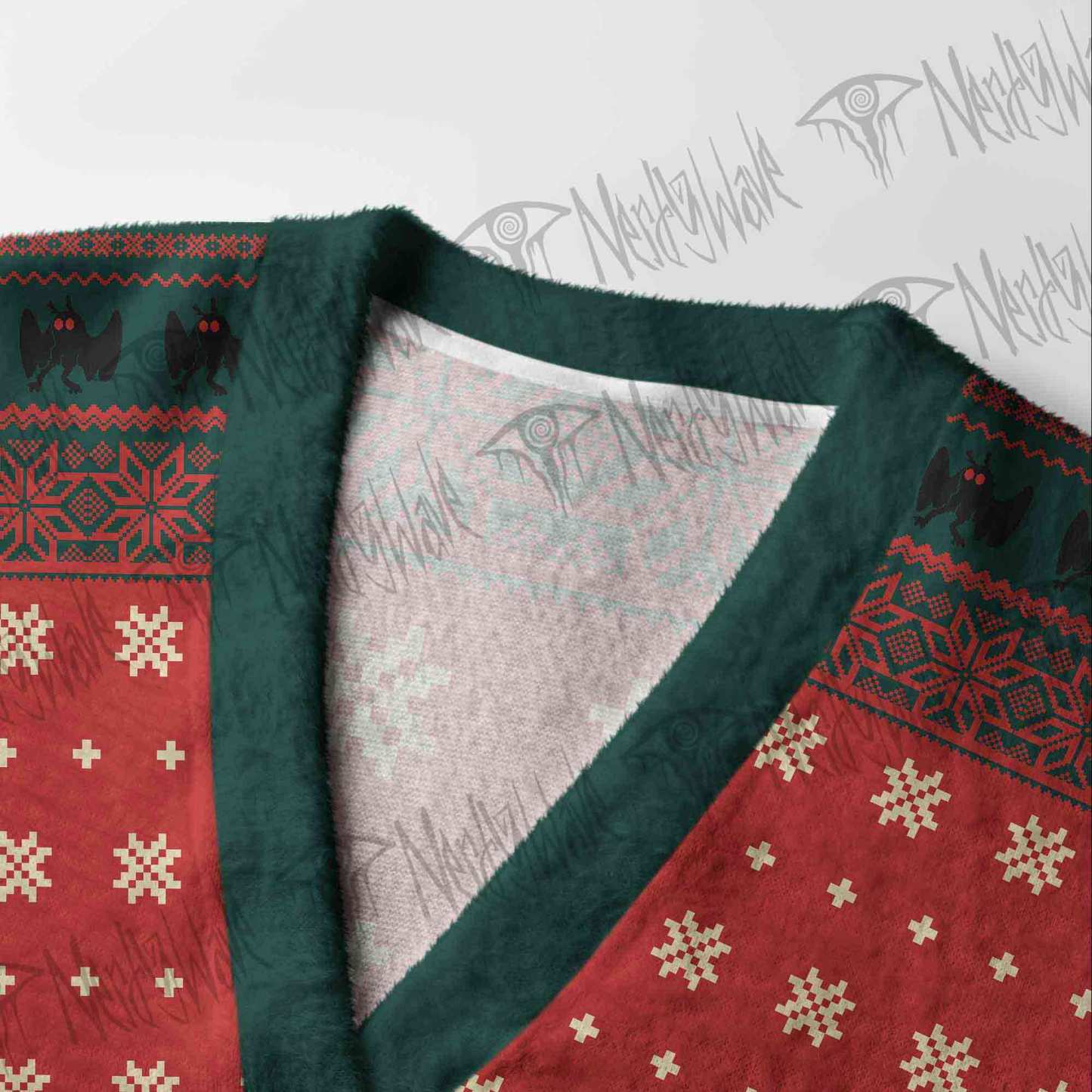 Santa? No It's Mothman Cardigan Sweater
