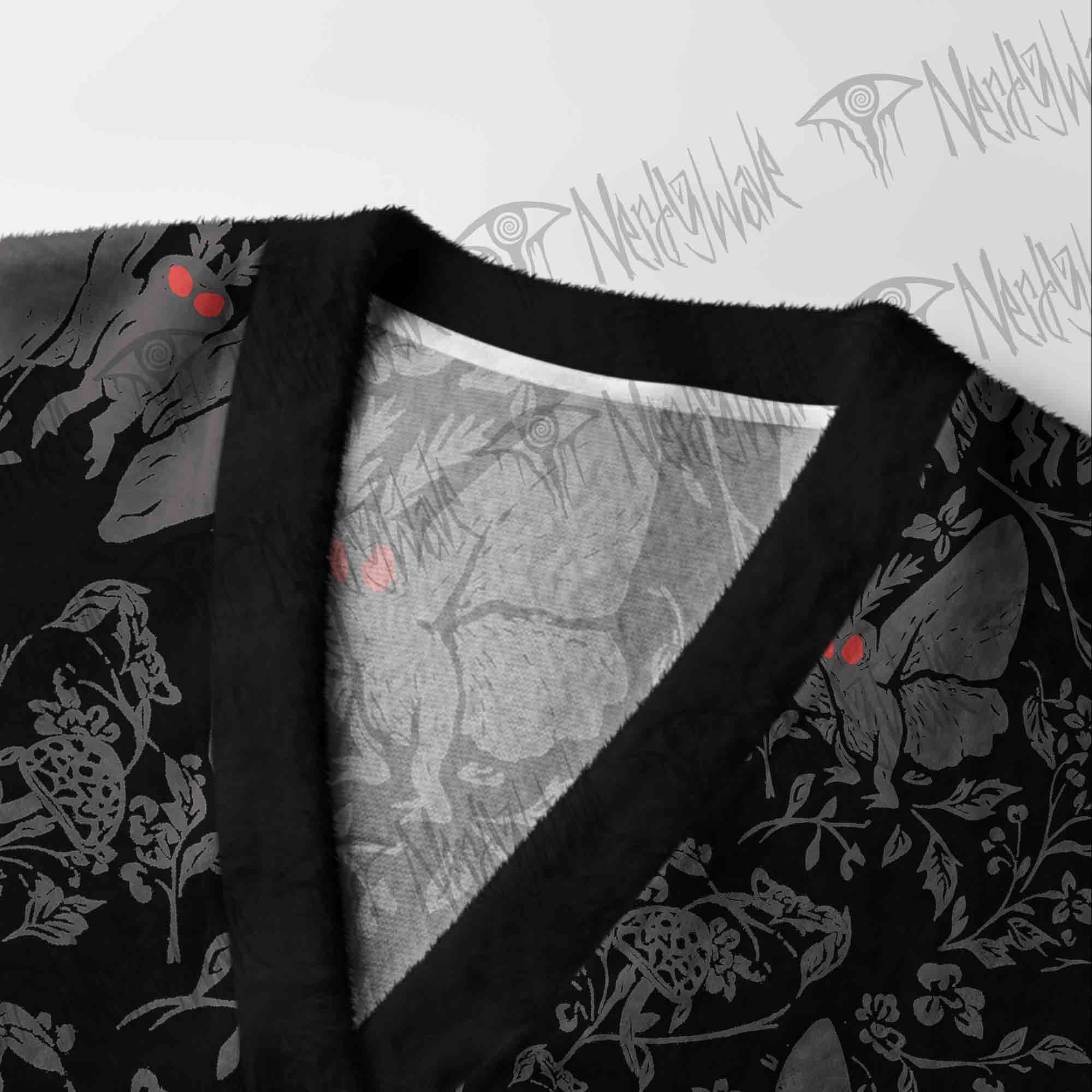 Mothman in the Jungle Cardigan Sweater
