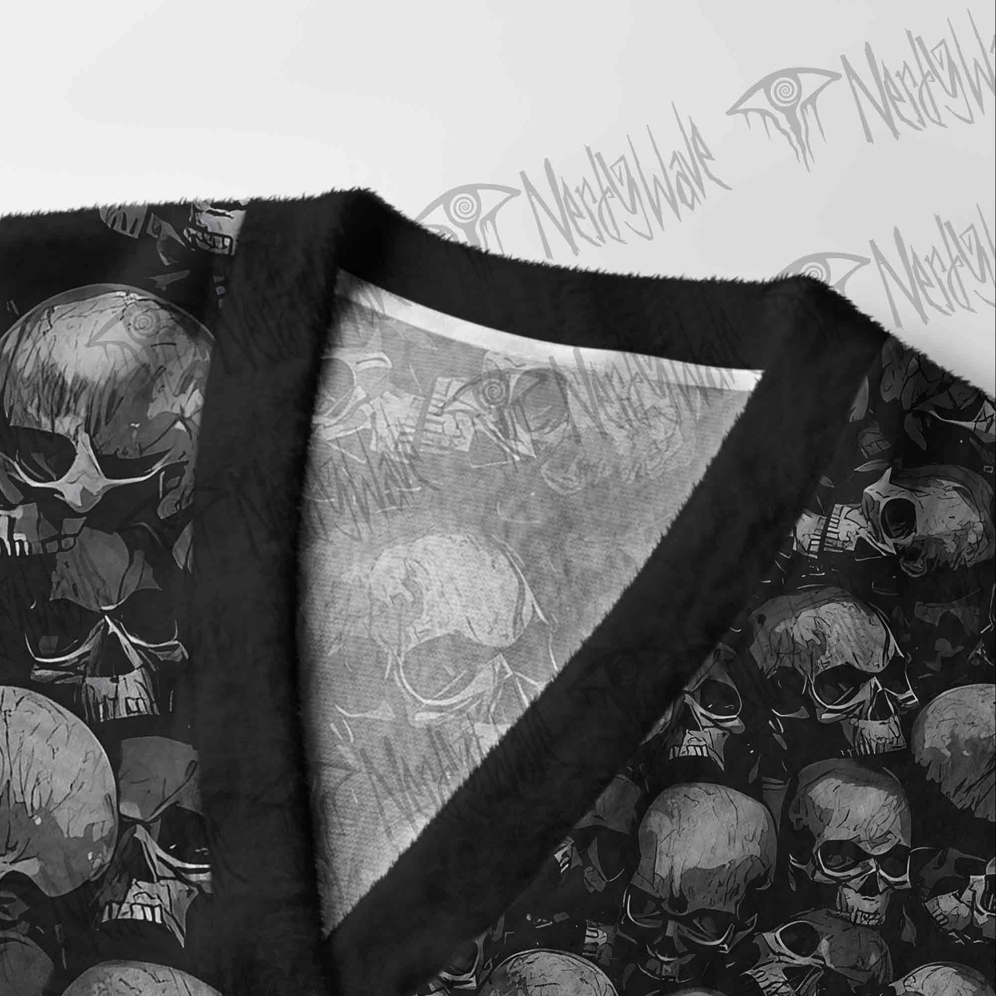Skulls Cardigan Sweater