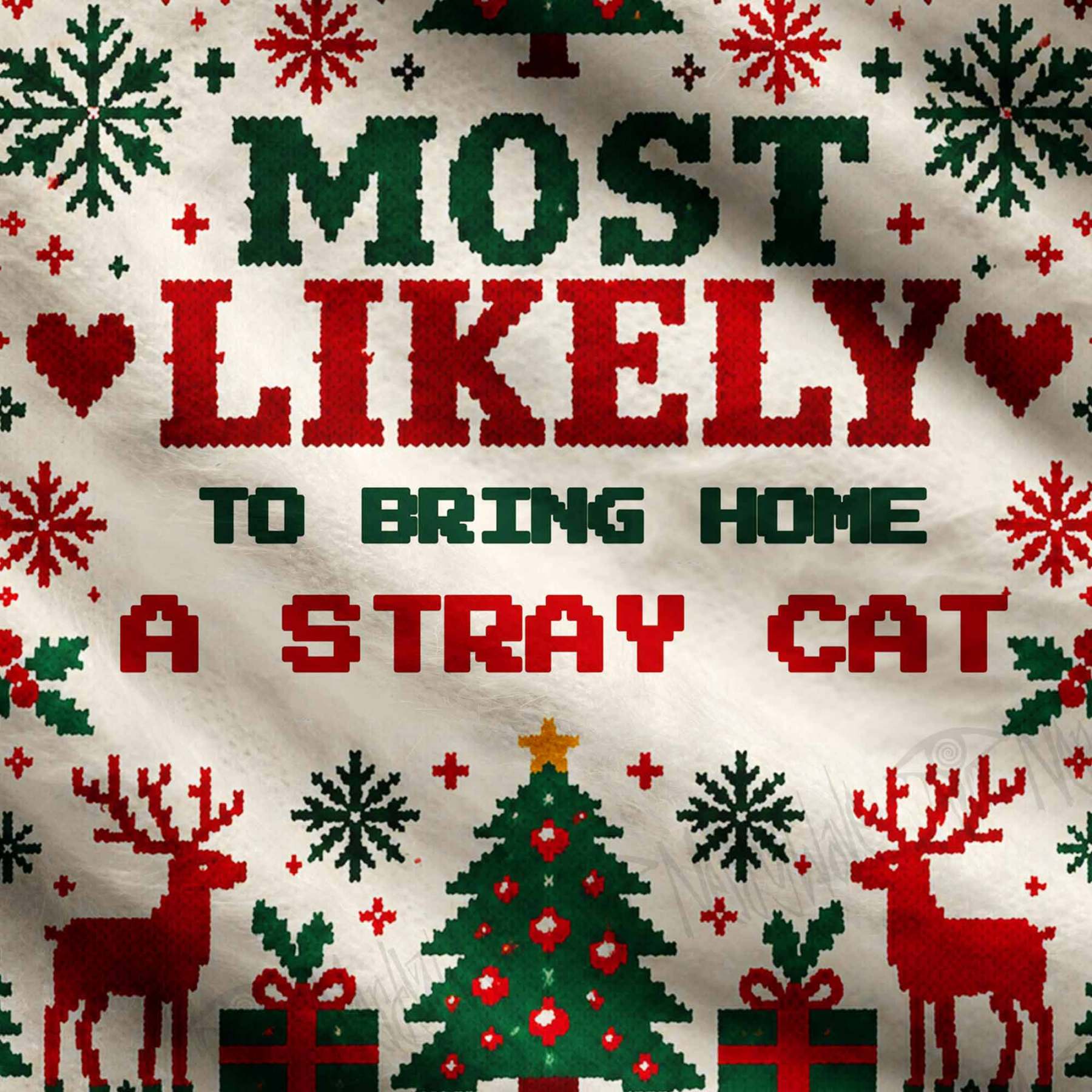 Personalized Christmas Most Likely to Ugly Sweatshirts