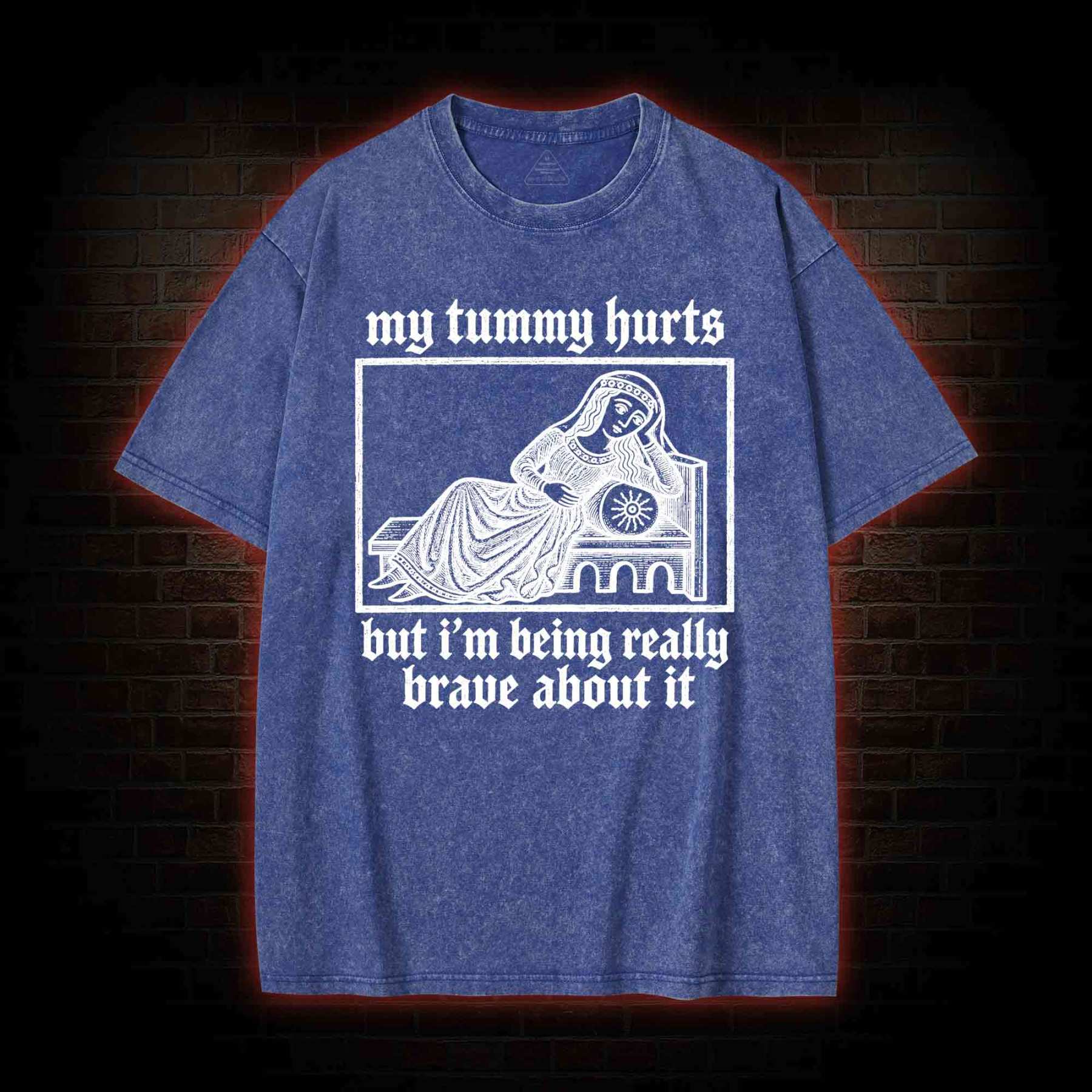 My Tummy Hurts Washed T-shirt