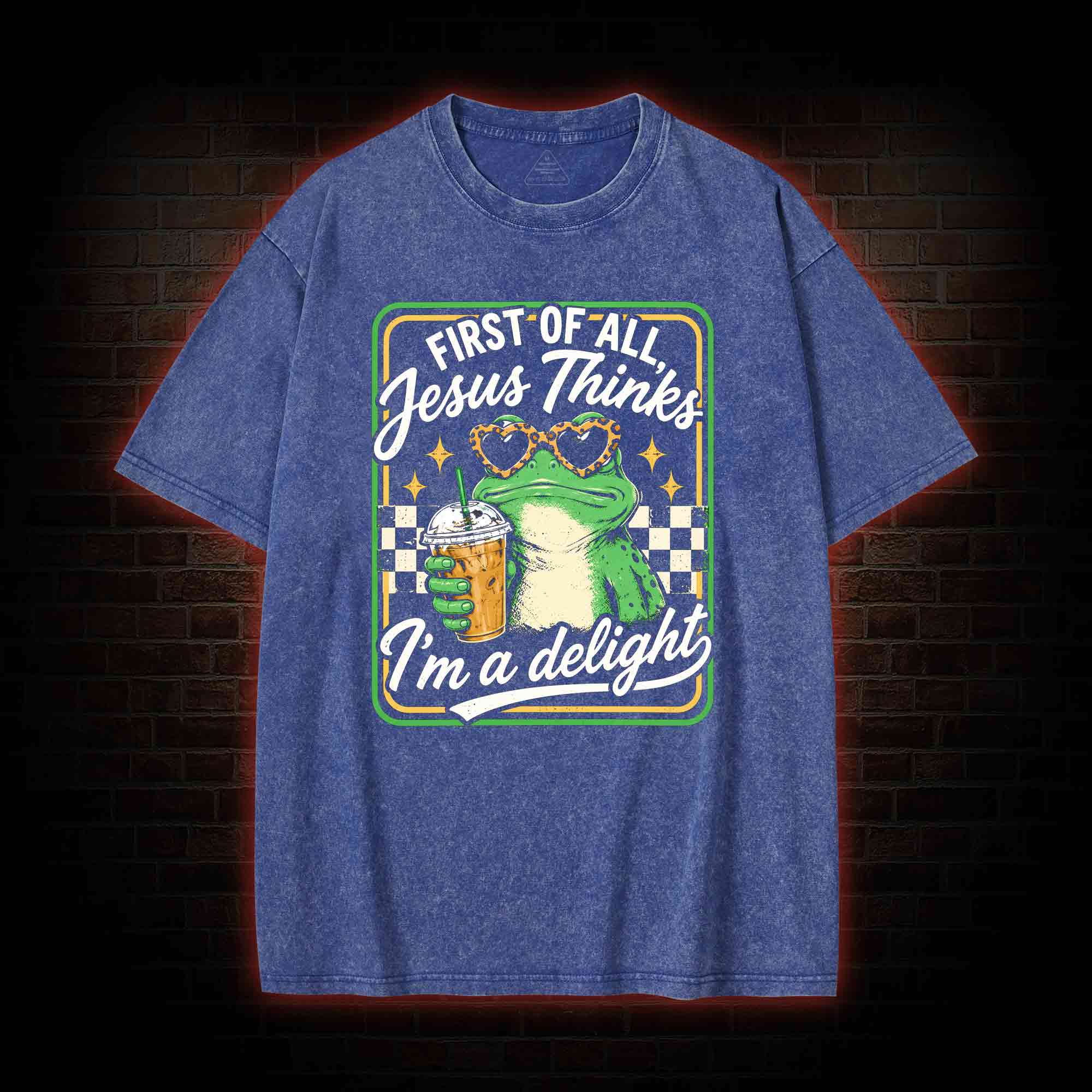Jesus Thinks I'm a Delight Washed T-shirt