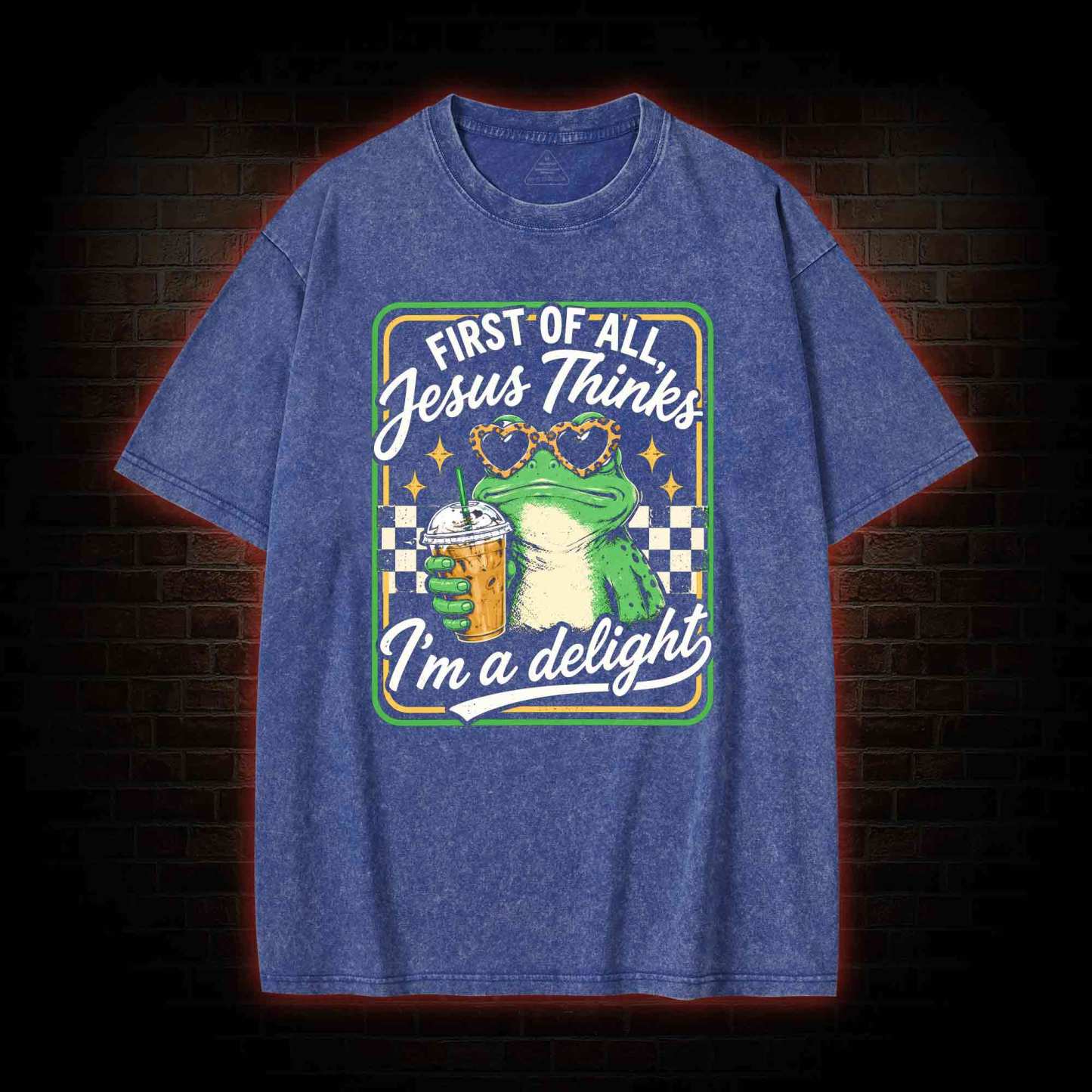 Jesus Thinks I'm a Delight Washed T-shirt