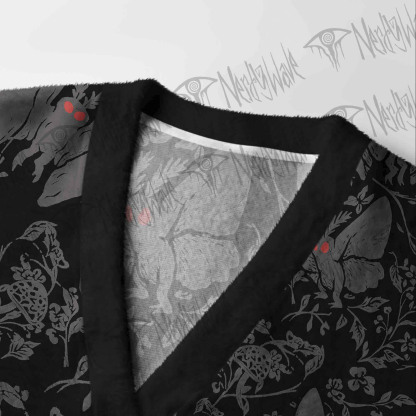 Mothman in the jungle Women's Cardigan Sweater