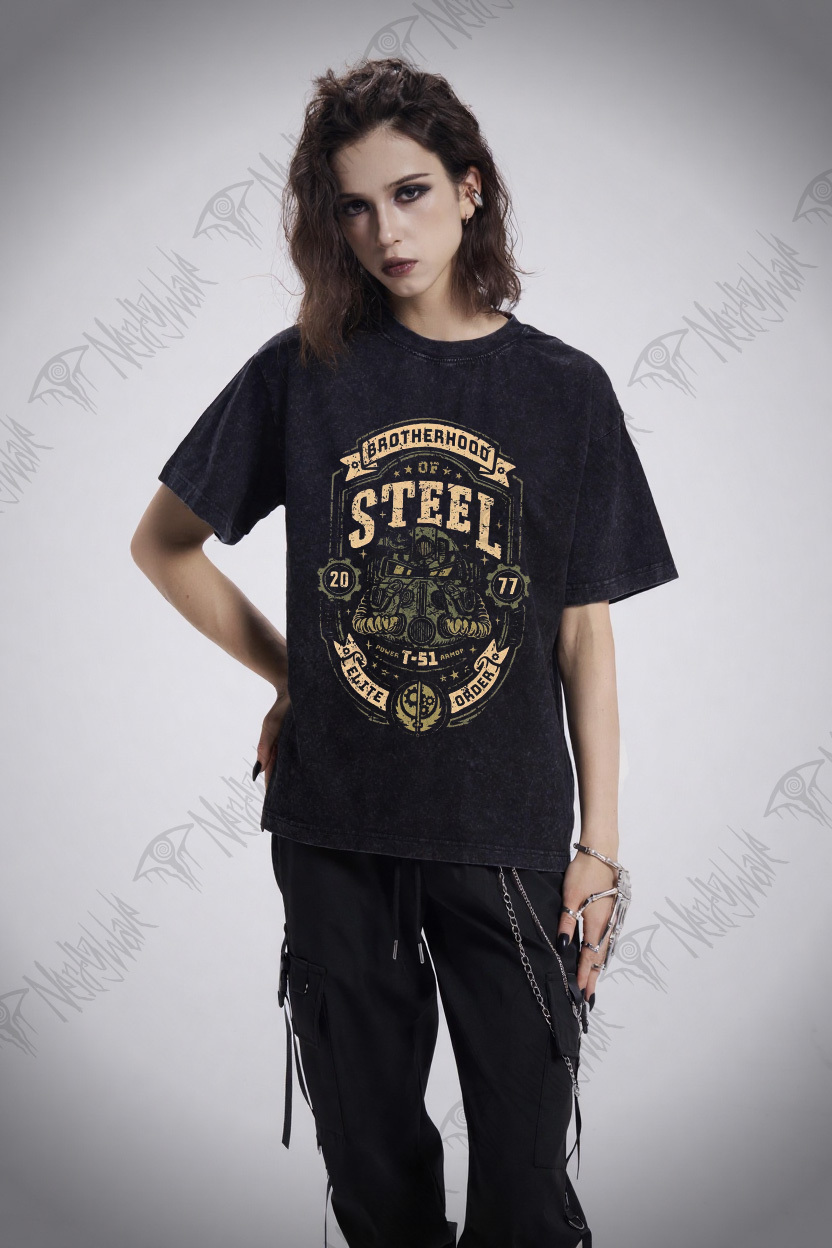 Brotherhood of Steel Washed T-shirt