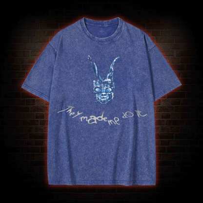 They Made Me do it Washed T-shirt