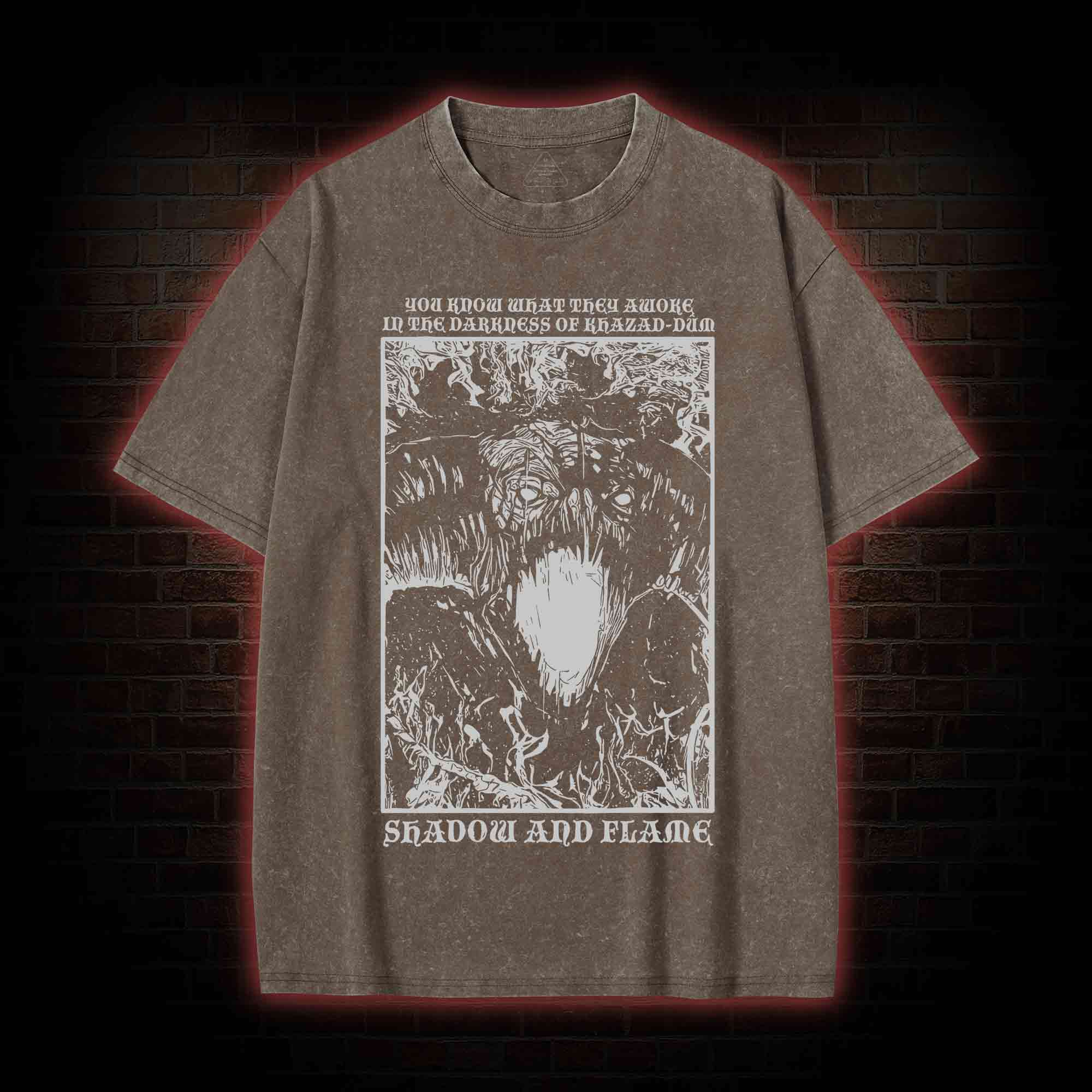 Shadow and Flame Washed T-shirt