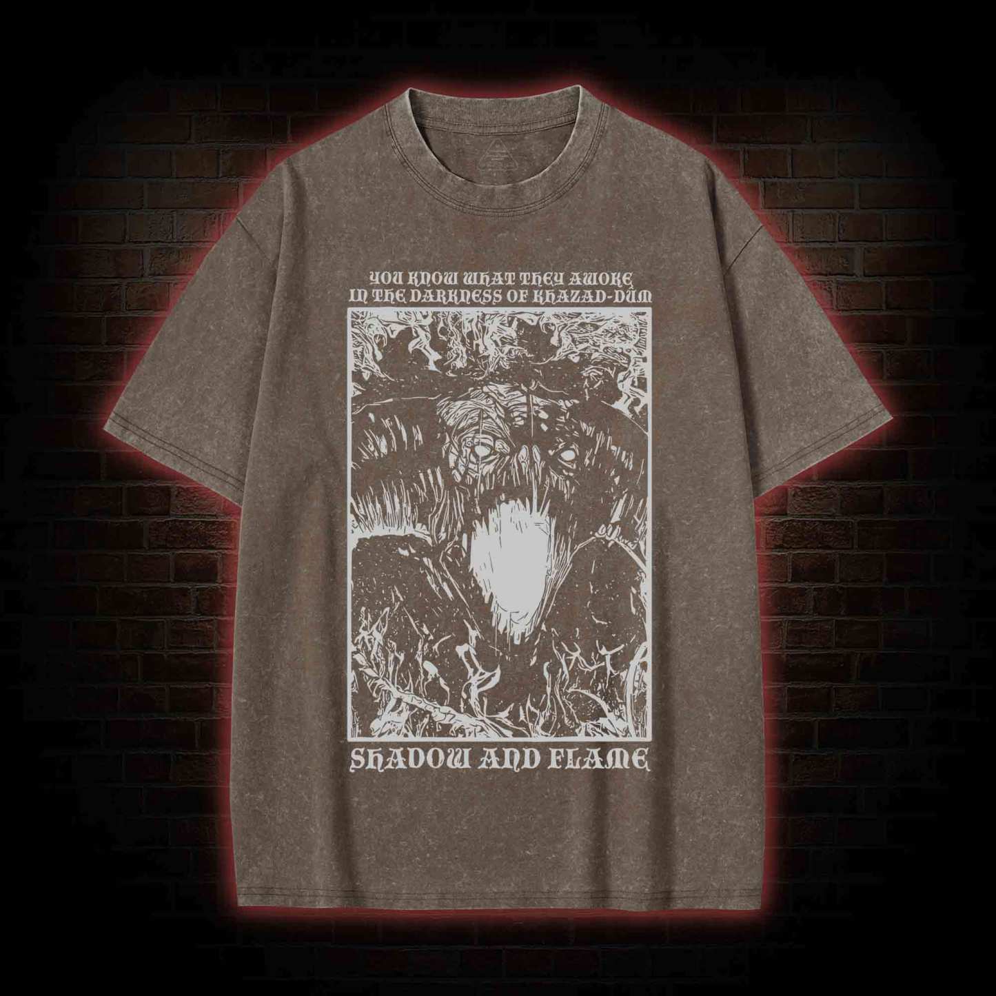 Shadow and Flame Washed T-shirt