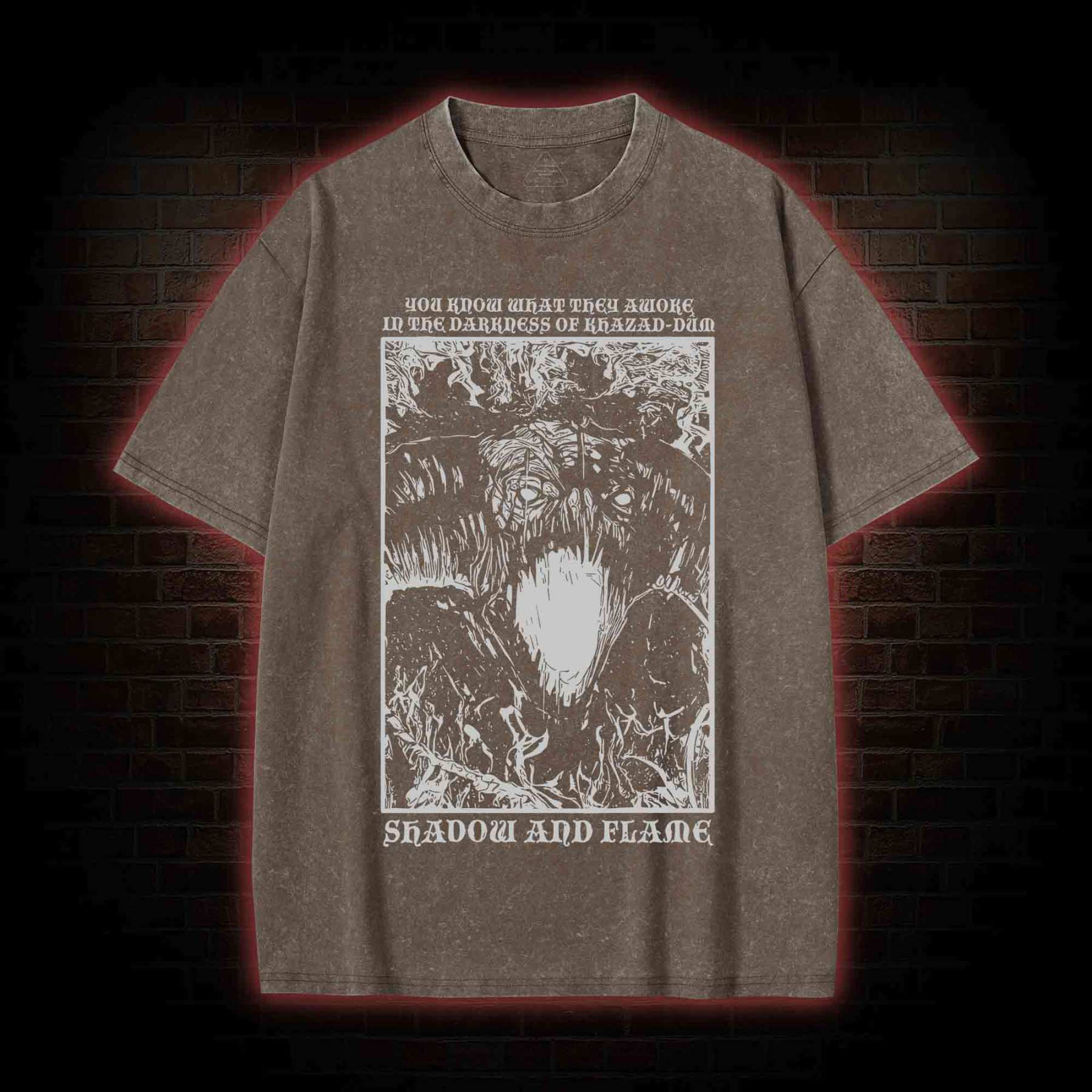 Shadow and Flame Washed T-shirt