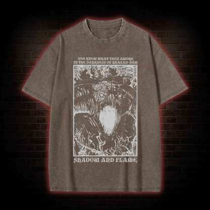Shadow and Flame Washed T-shirt