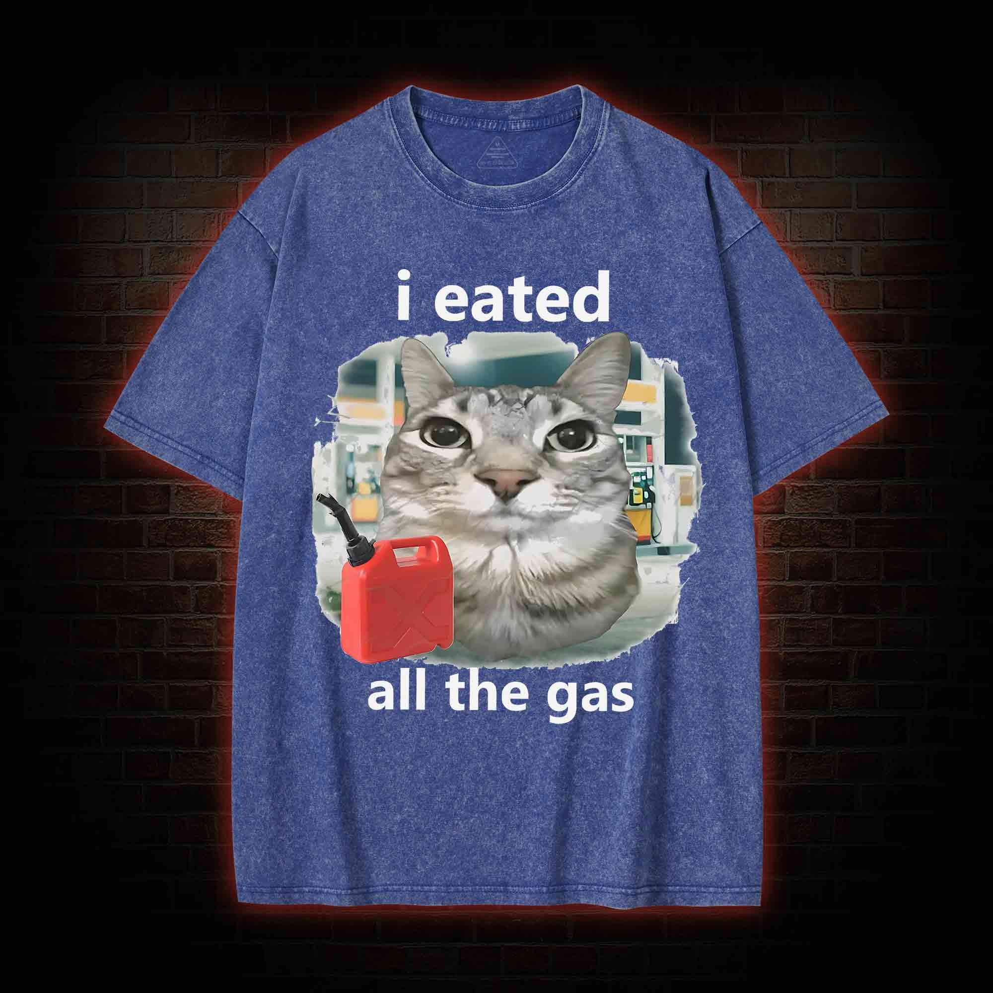 I Eated All the Gas Washed T-shirt