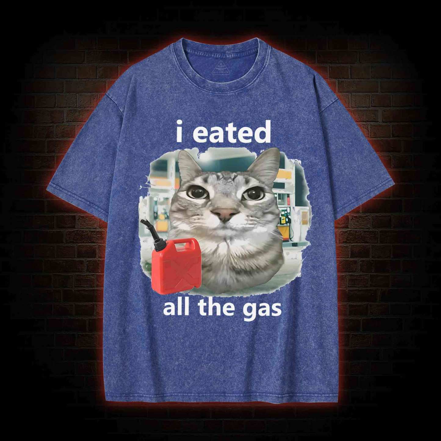I Eated All the Gas Washed T-shirt
