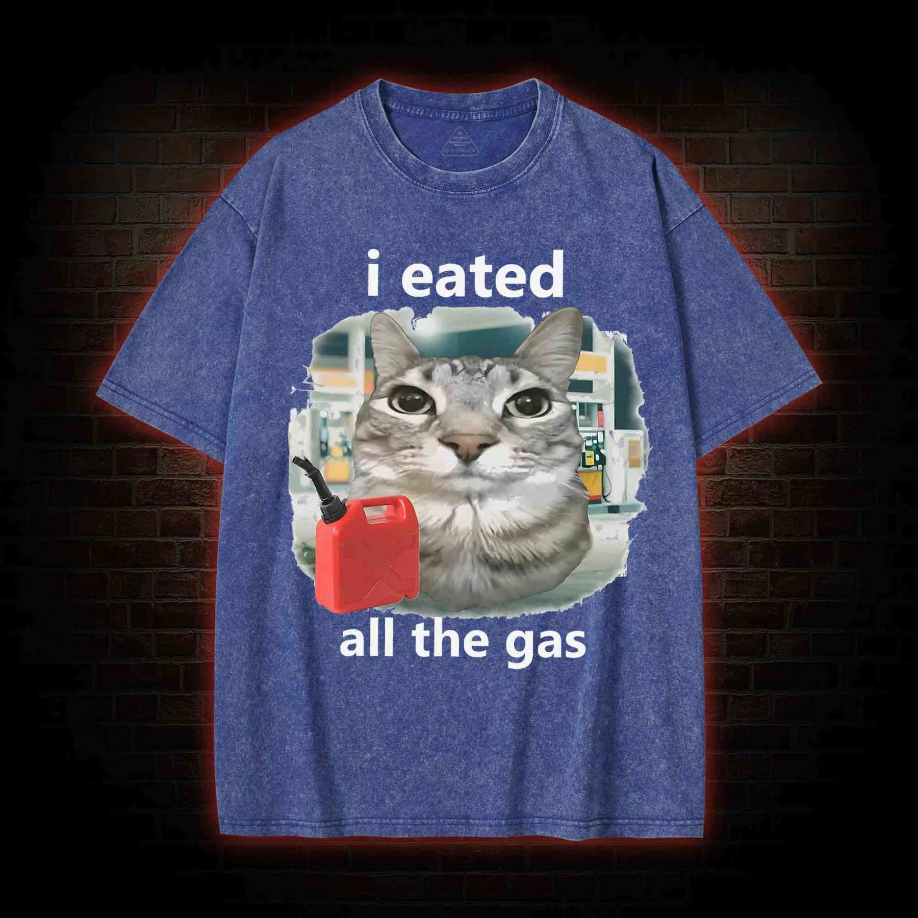 I Eated All the Gas Washed T-shirt