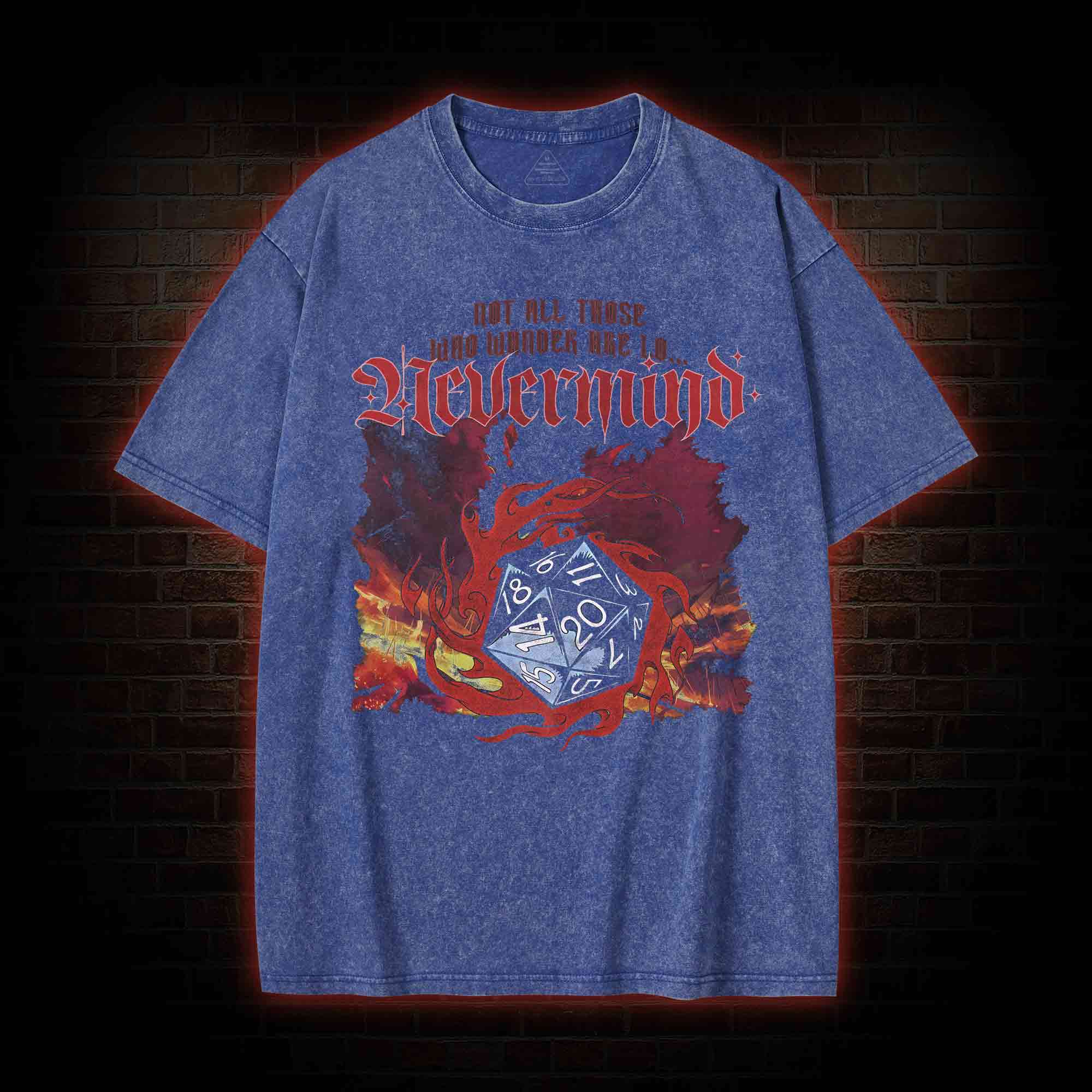 Not All Those Who Wander are Lo Washed T-shirt