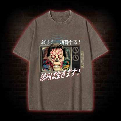 Obedience Consumption Washed T-shirt