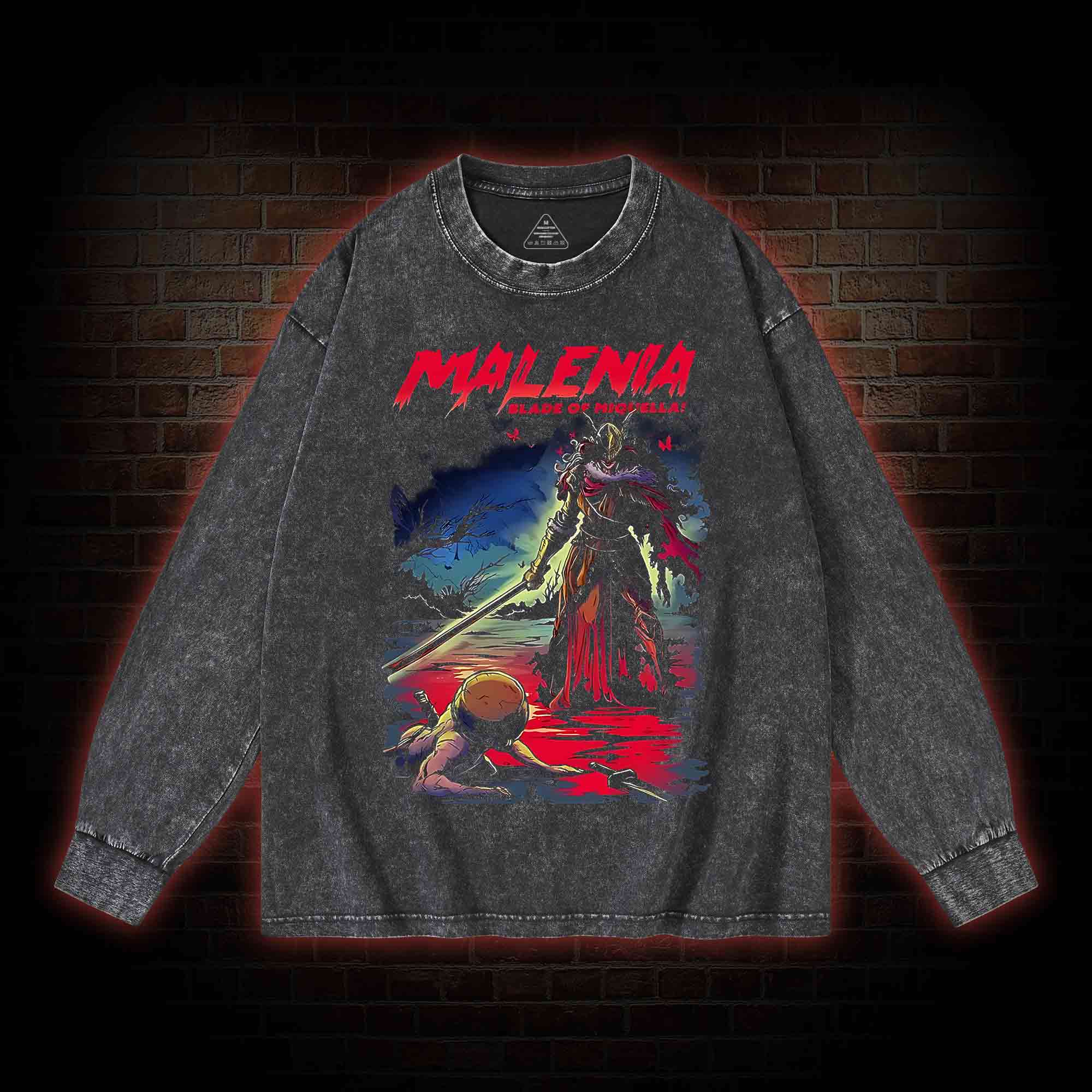 The Scarlet Bloom Flowers Once More Washed Long-Sleeve T-shirt