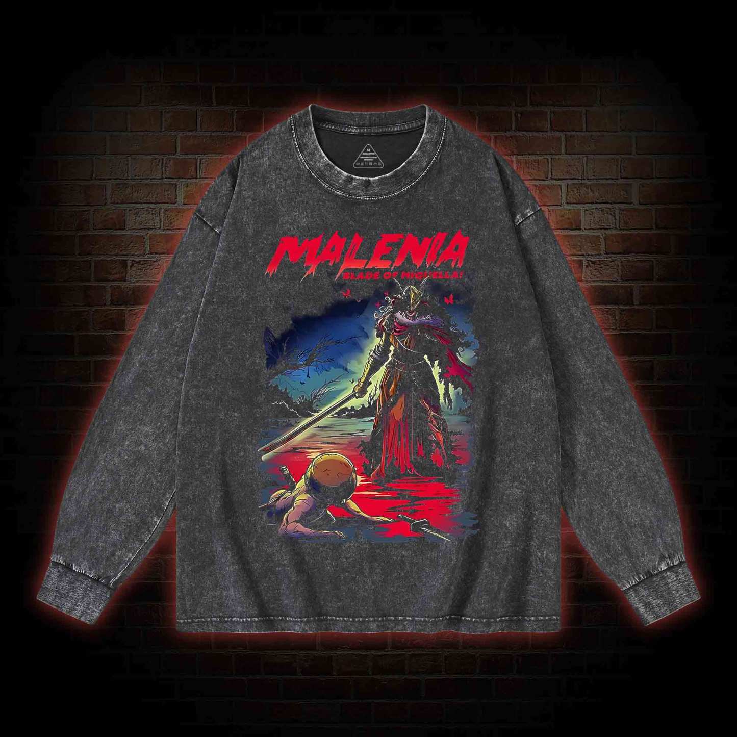 The Scarlet Bloom Flowers Once More Washed Long-Sleeve T-shirt