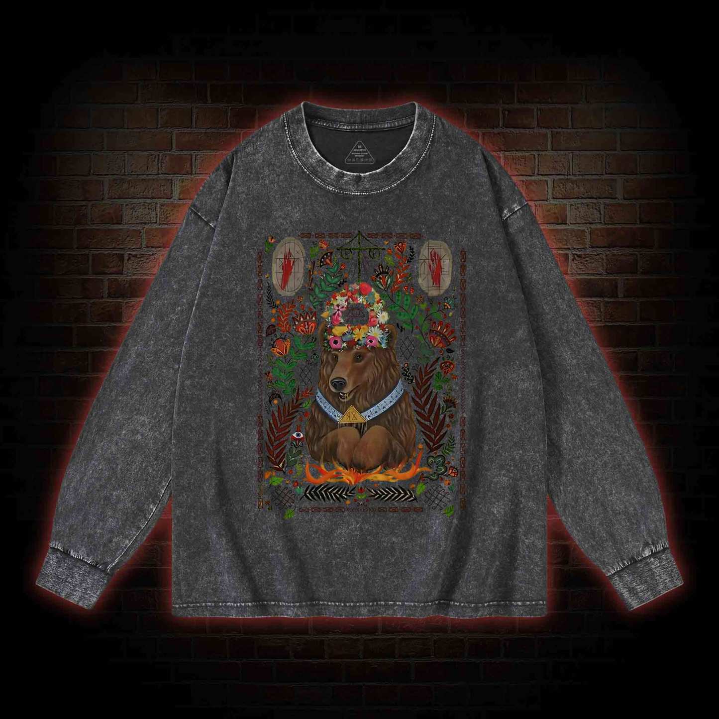 We View Life as a Circle Washed Long-Sleeve T-shirt