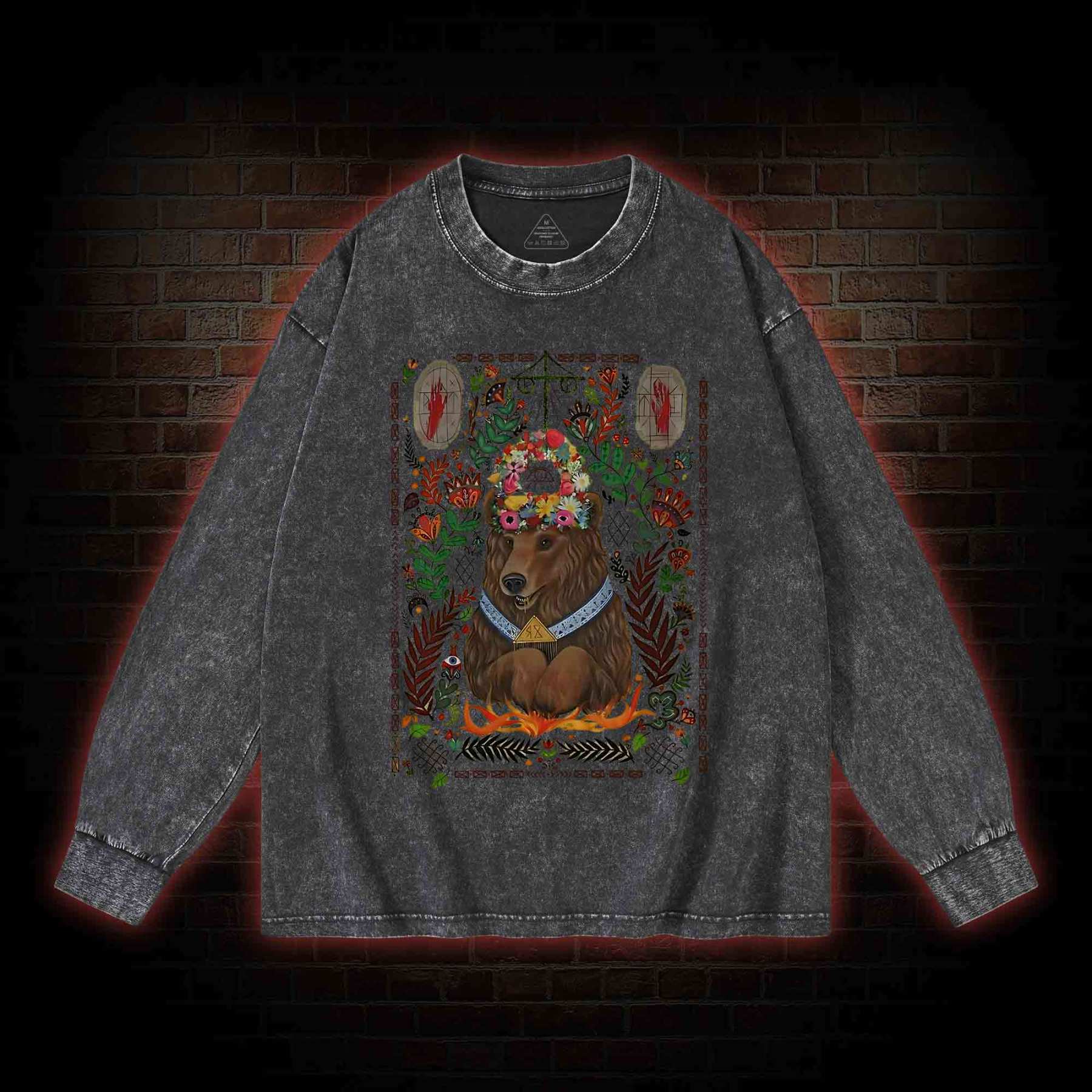 We View Life as a Circle Washed Long-Sleeve T-shirt