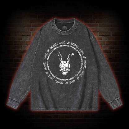 Wake Up Donnie Washed Long-Sleeve T-shirt
